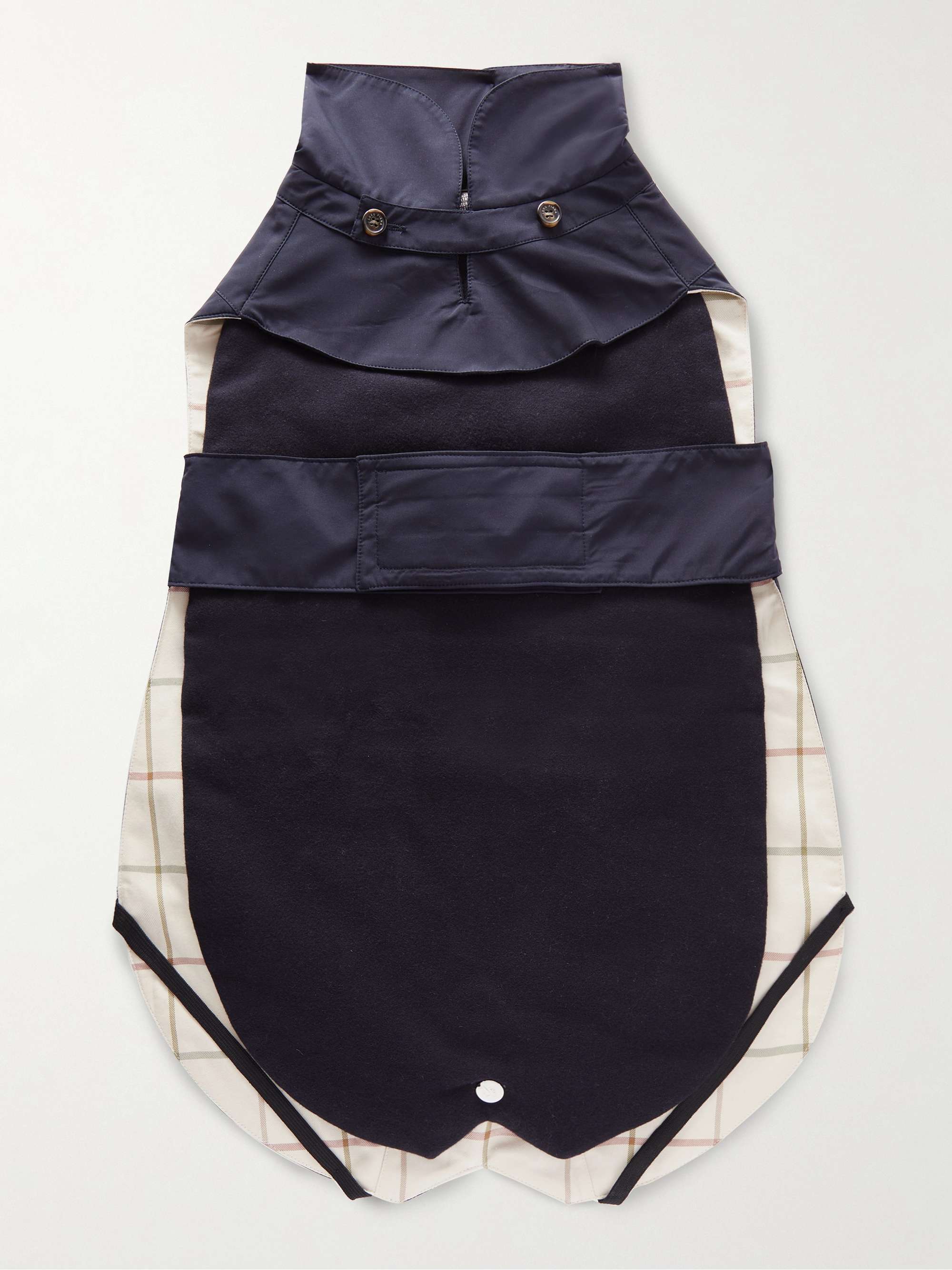 LORO PIANA Suede-Trimmed Shell Dog Coat