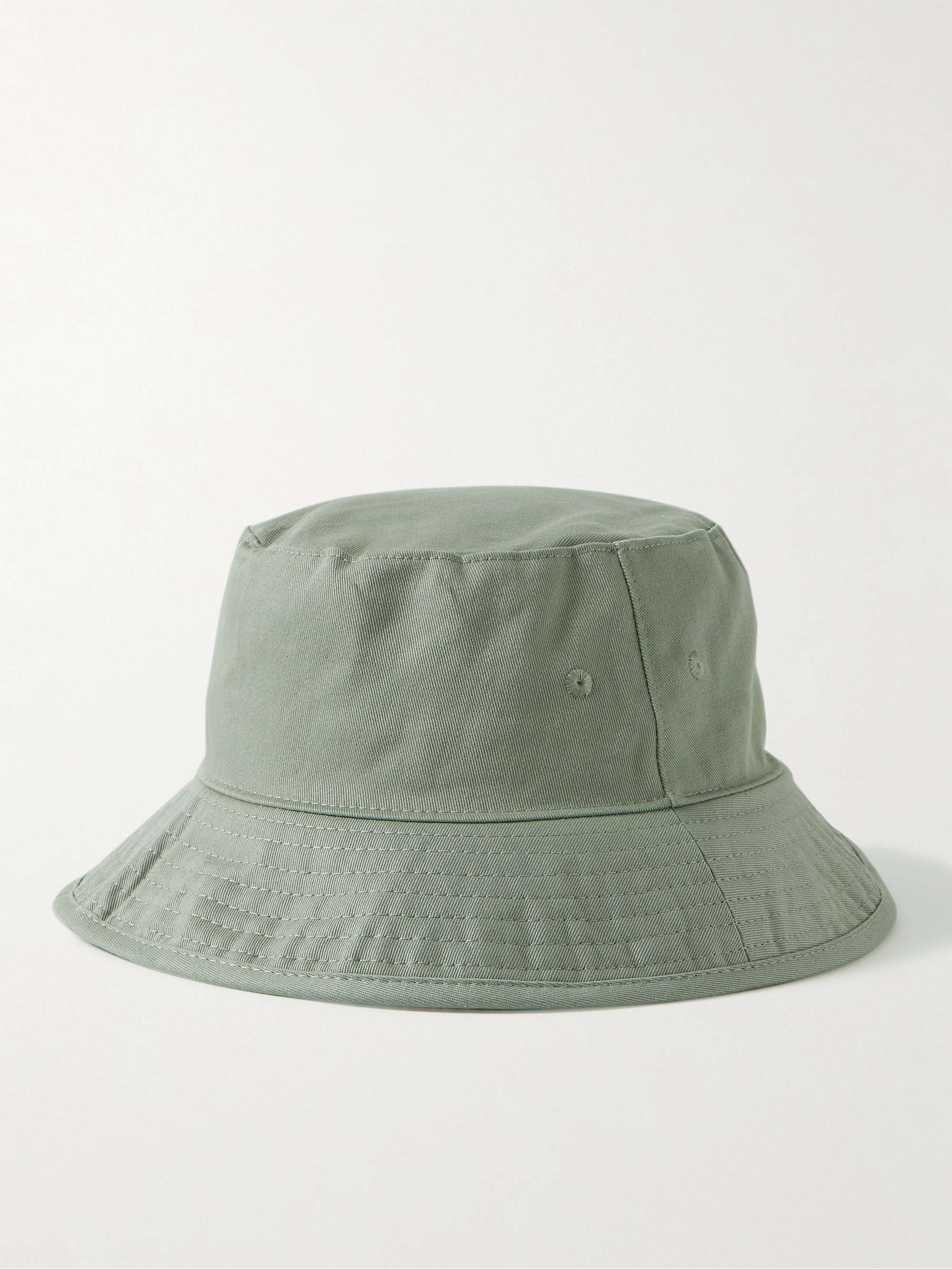 ACNE STUDIOS Brimmo Logo-Embroidered Cotton-Twill Bucket Hat