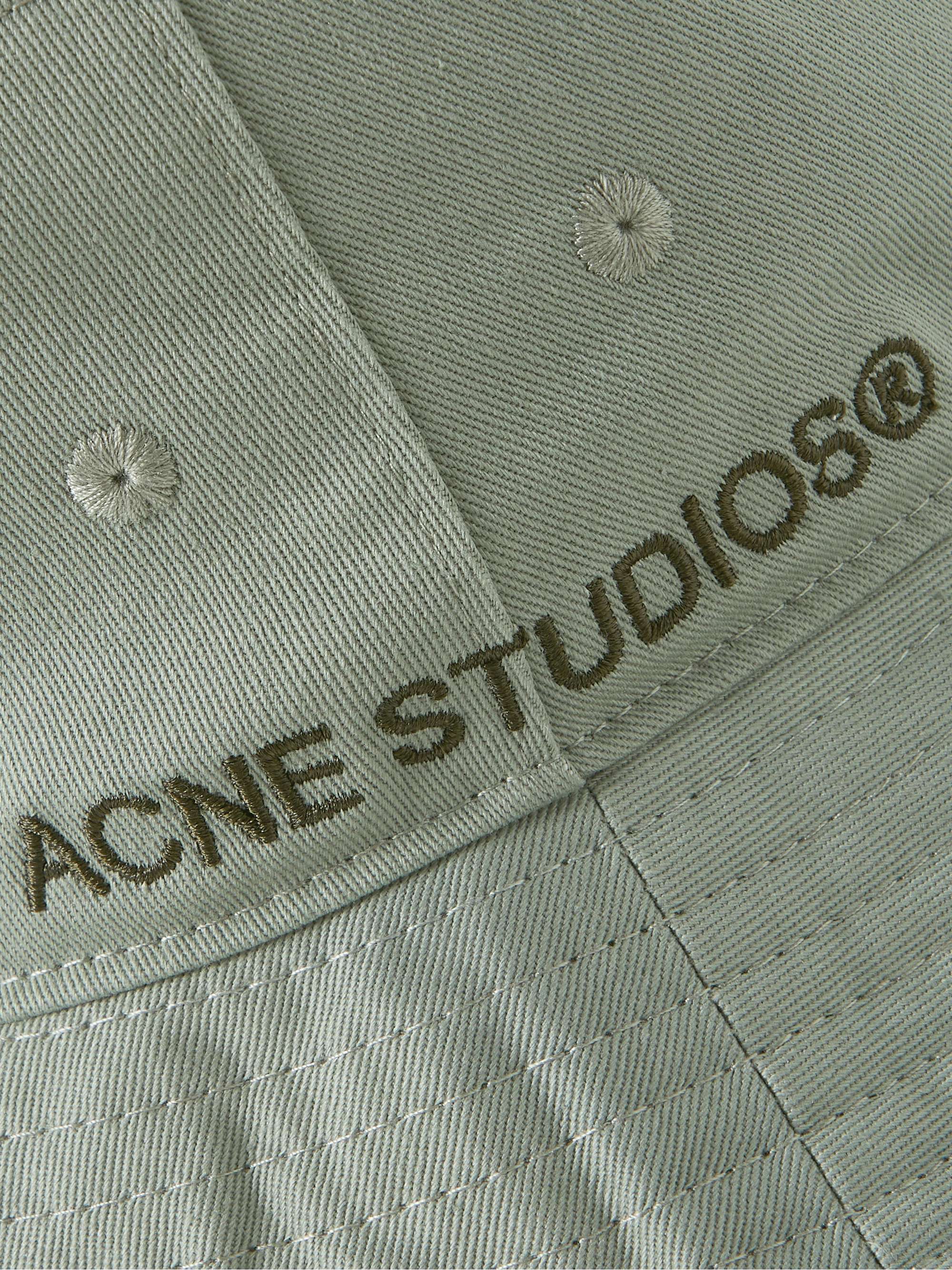 ACNE STUDIOS Brimmo Logo-Embroidered Cotton-Twill Bucket Hat