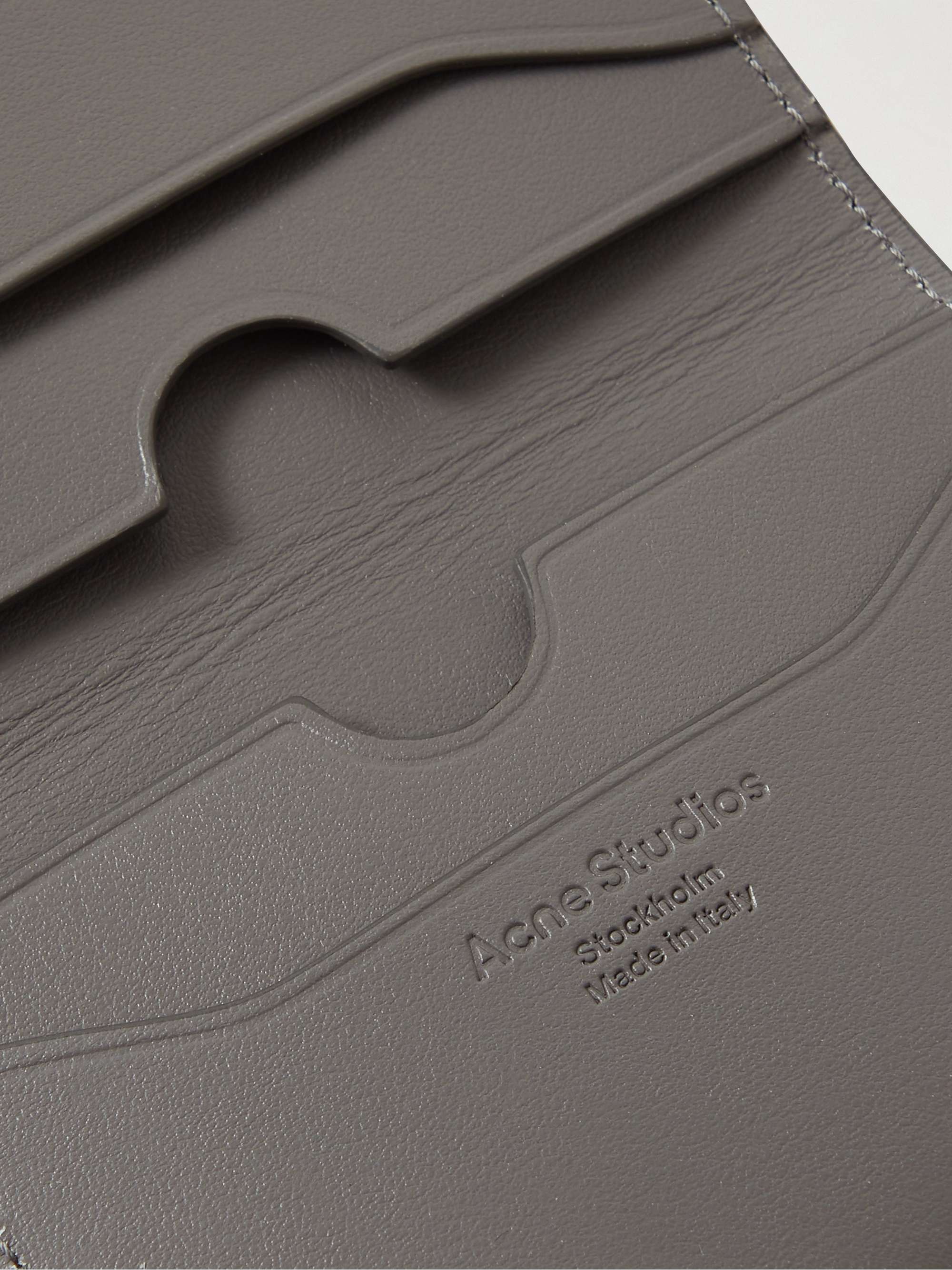 ACNE STUDIOS Logo-Print Leather Billfold Wallet