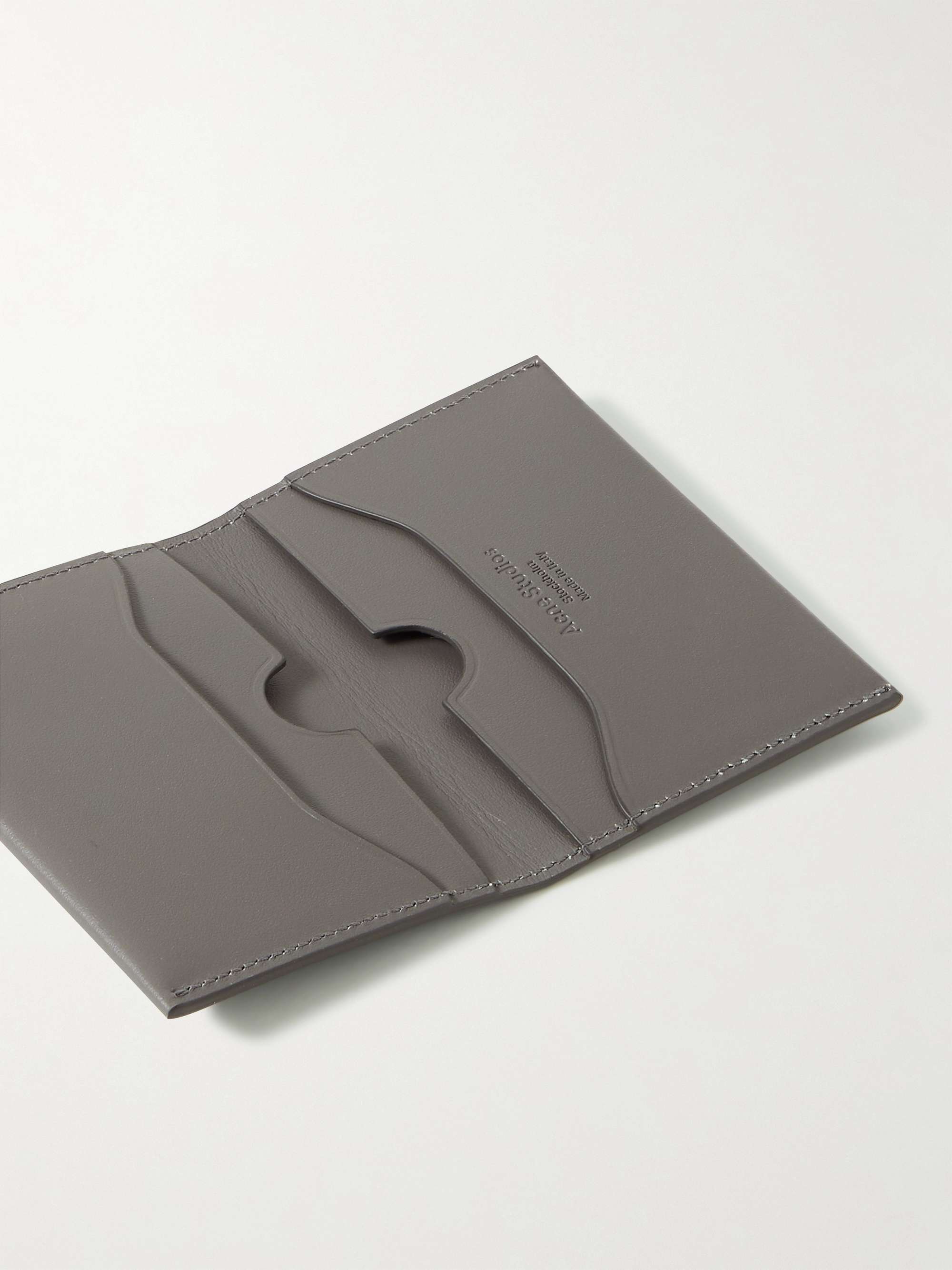 ACNE STUDIOS Logo-Print Leather Billfold Wallet