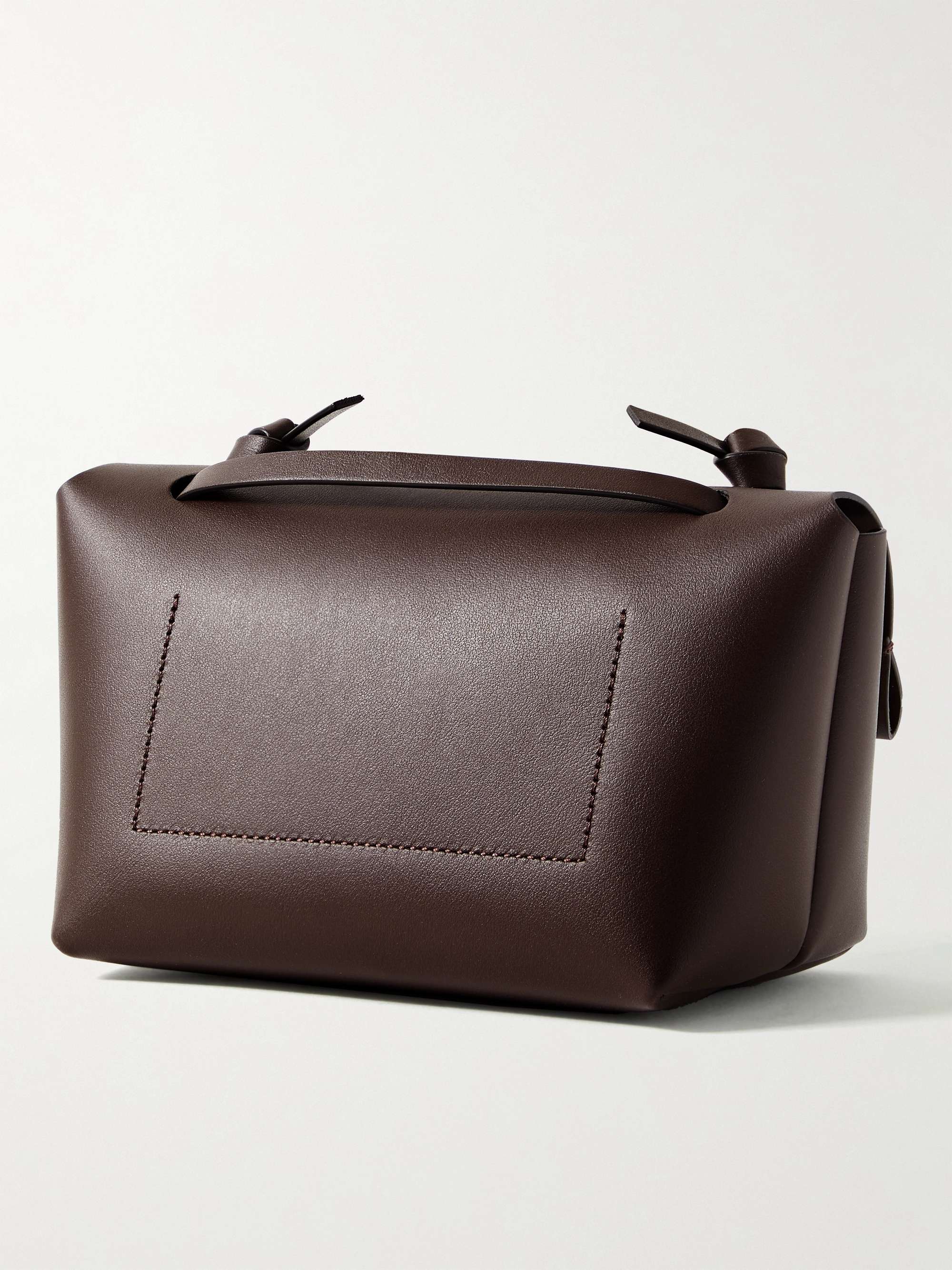 ACNE STUDIOS Small Logo-Print Leather Messenger Bag