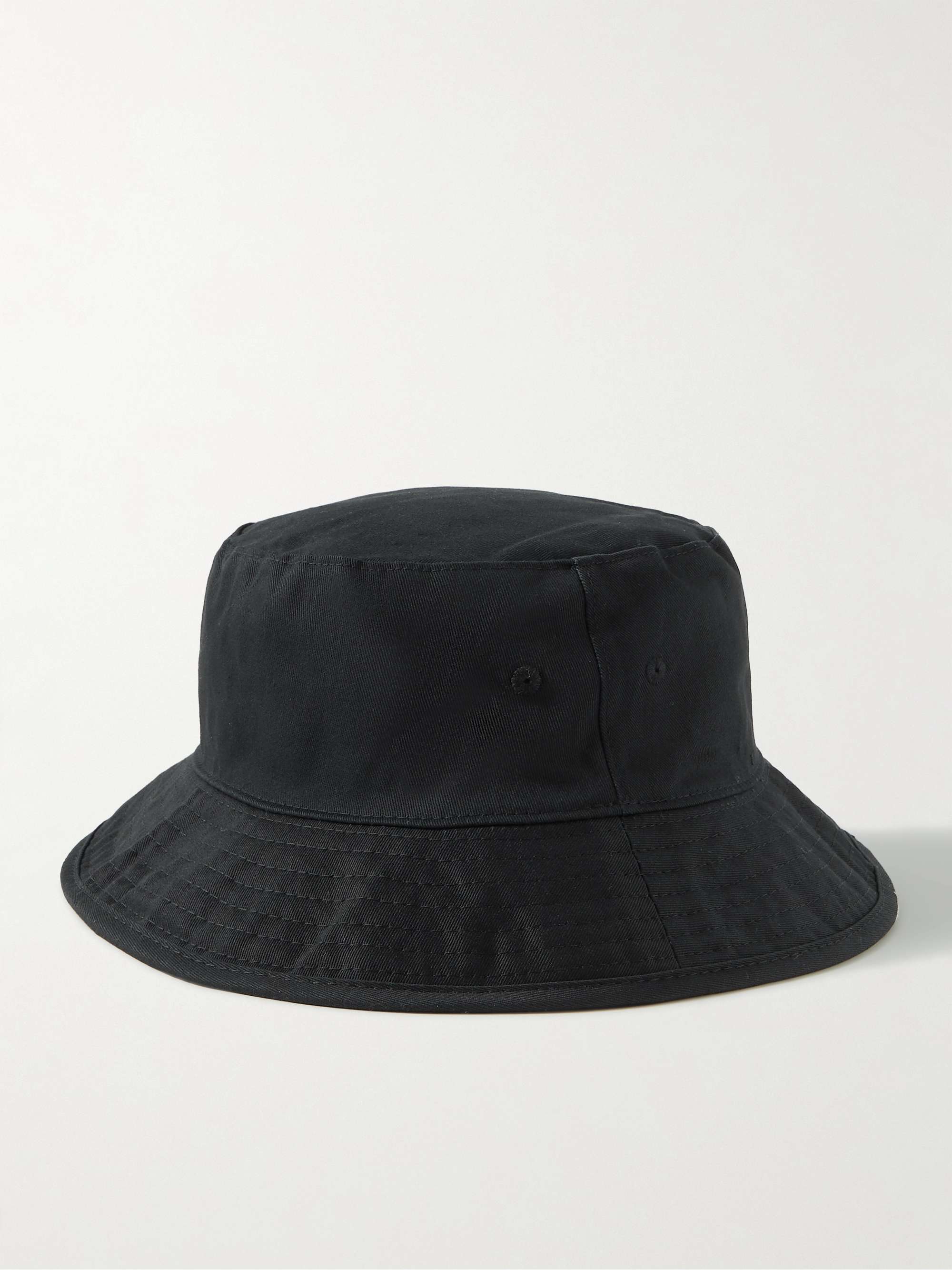 ACNE STUDIOS Brimmo Logo-Embroidered Cotton-Twill Bucket Hat