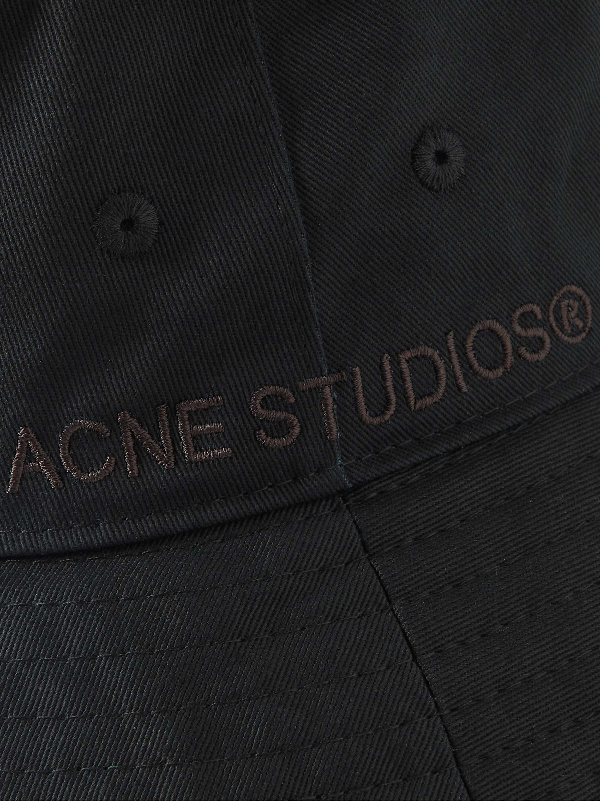 ACNE STUDIOS Brimmo Logo-Embroidered Cotton-Twill Bucket Hat