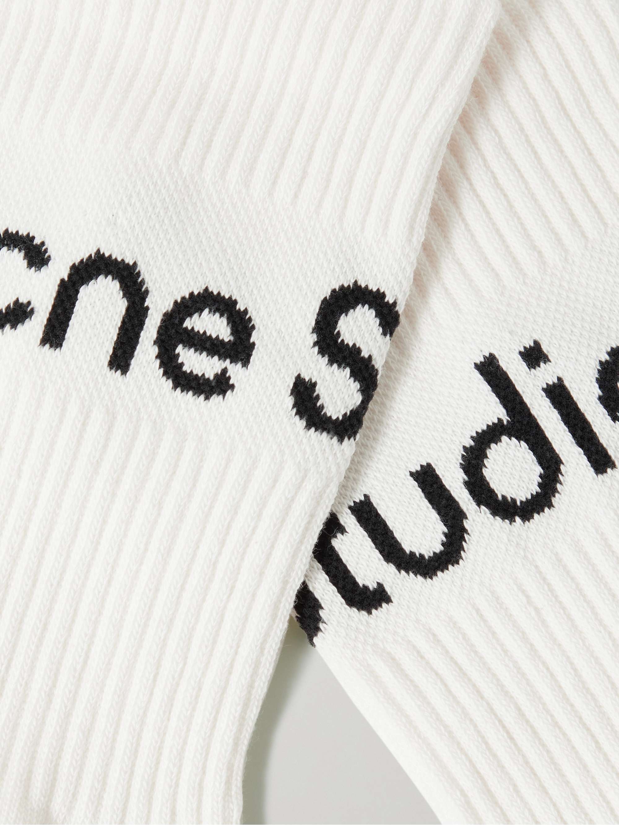 ACNE STUDIOS Logo-Jacquard Cotton-Blend Socks