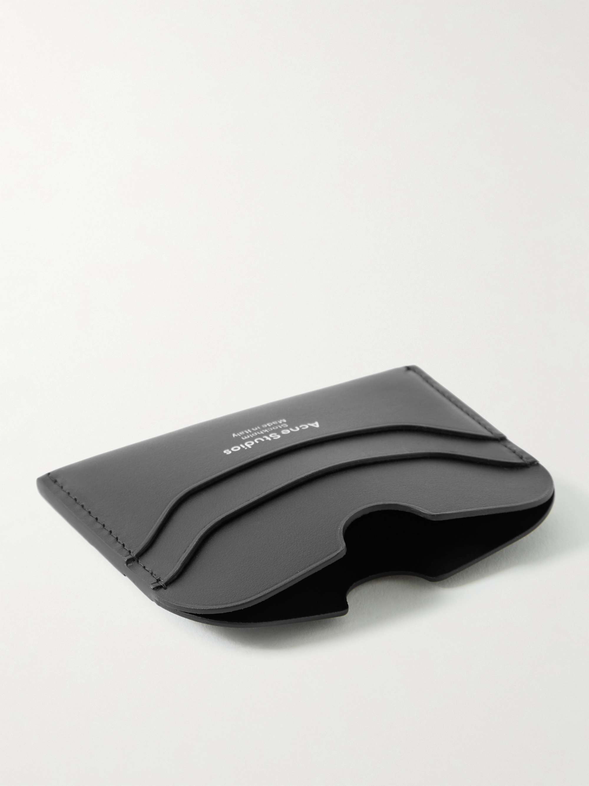 ACNE STUDIOS Logo-Print Leather Cardholder
