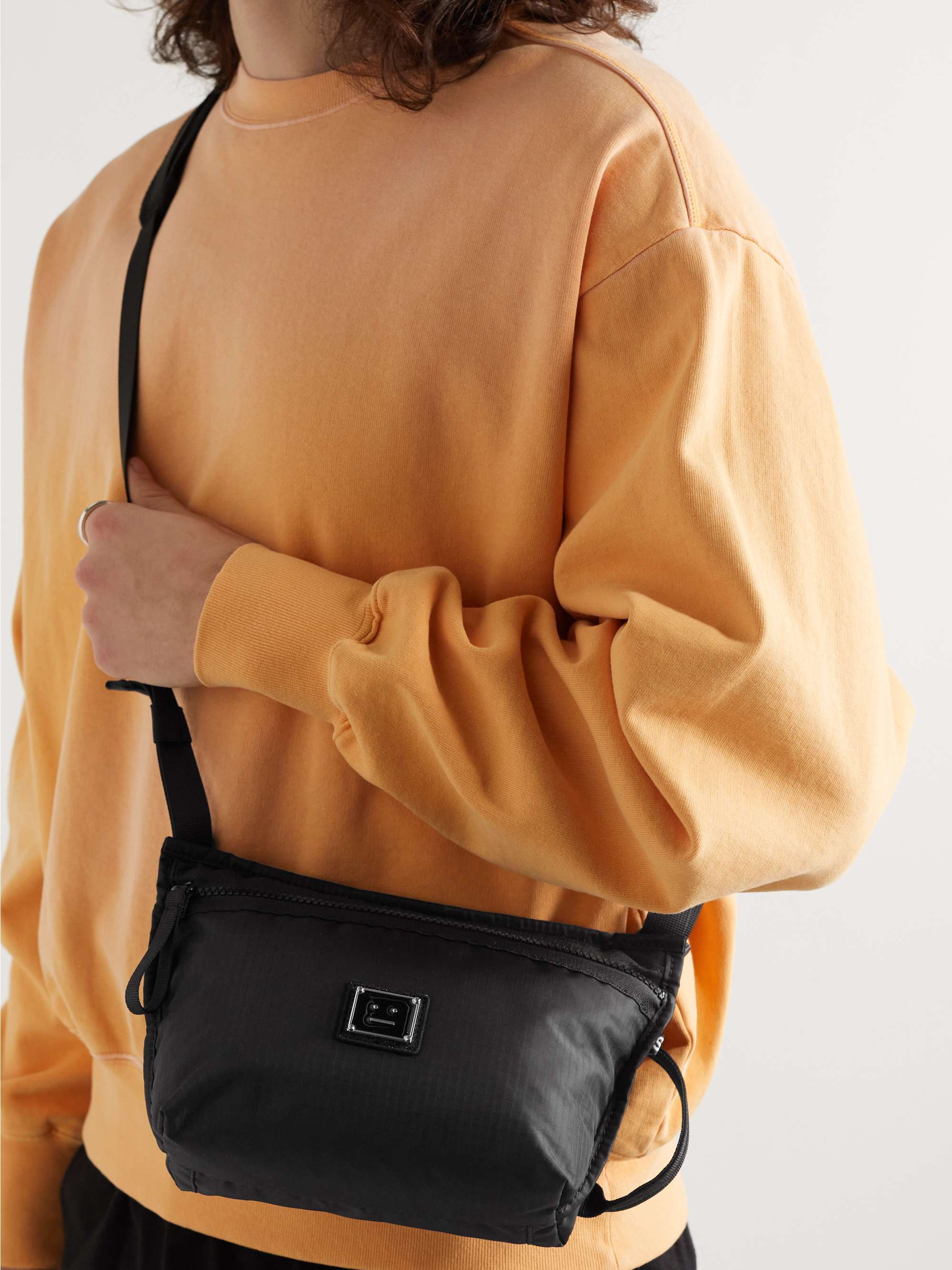 ACNE STUDIOS Logo-Appliquéd Recycled Ripstop Messenger Bag