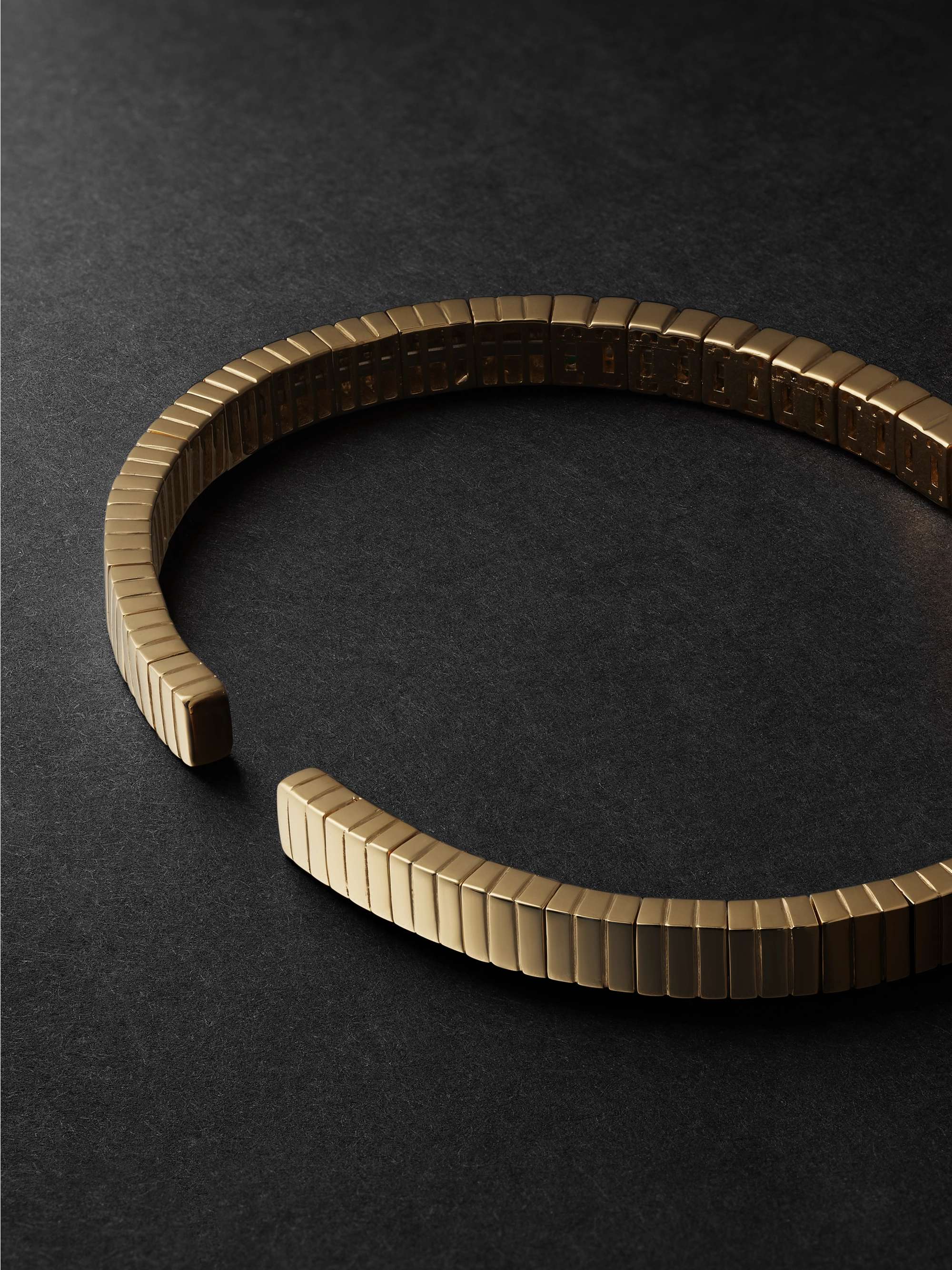 SUZANNE KALAN Gold Emerald Cuff