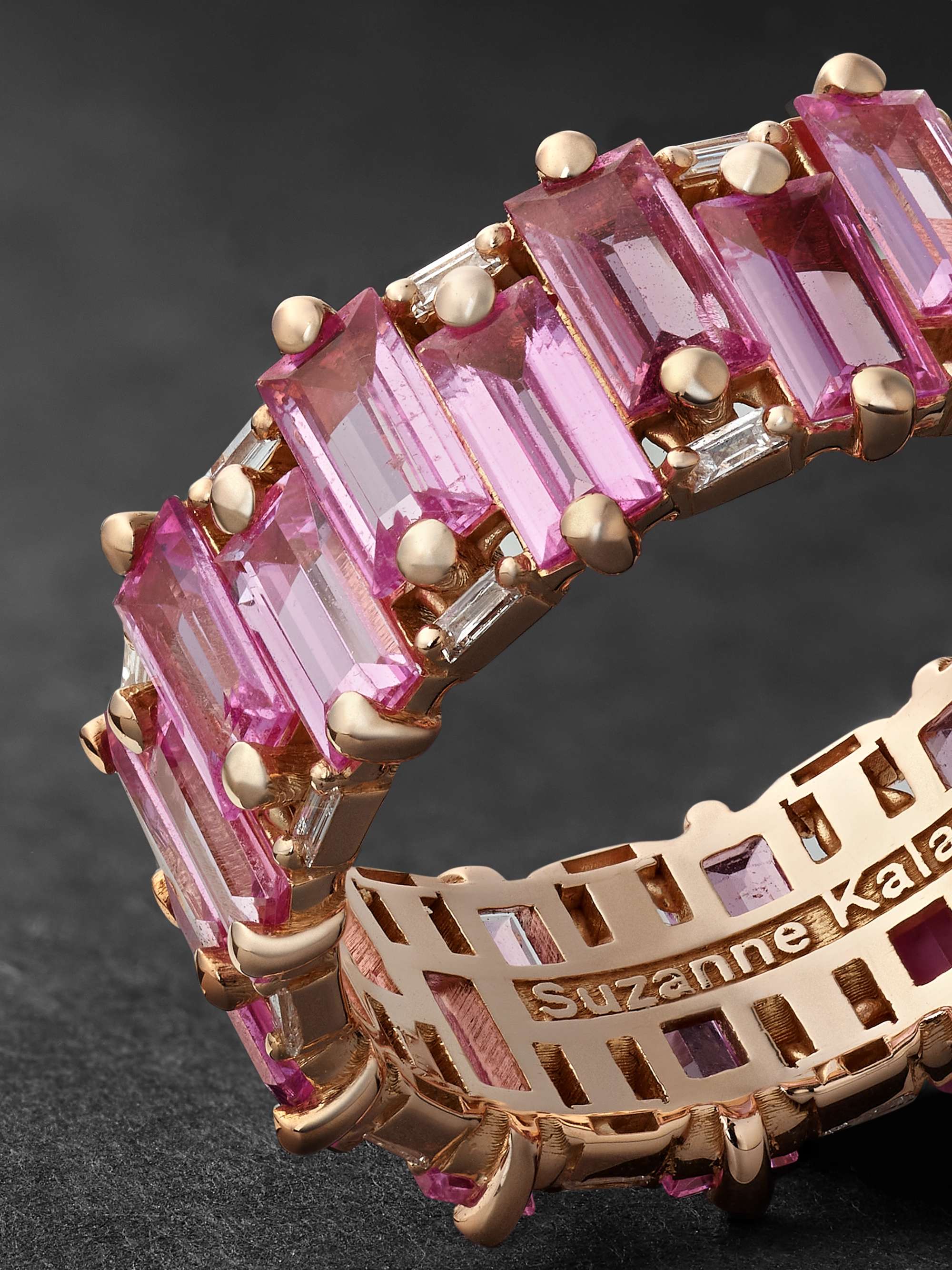 SUZANNE KALAN Rose Gold, Sapphire and Diamond Ring