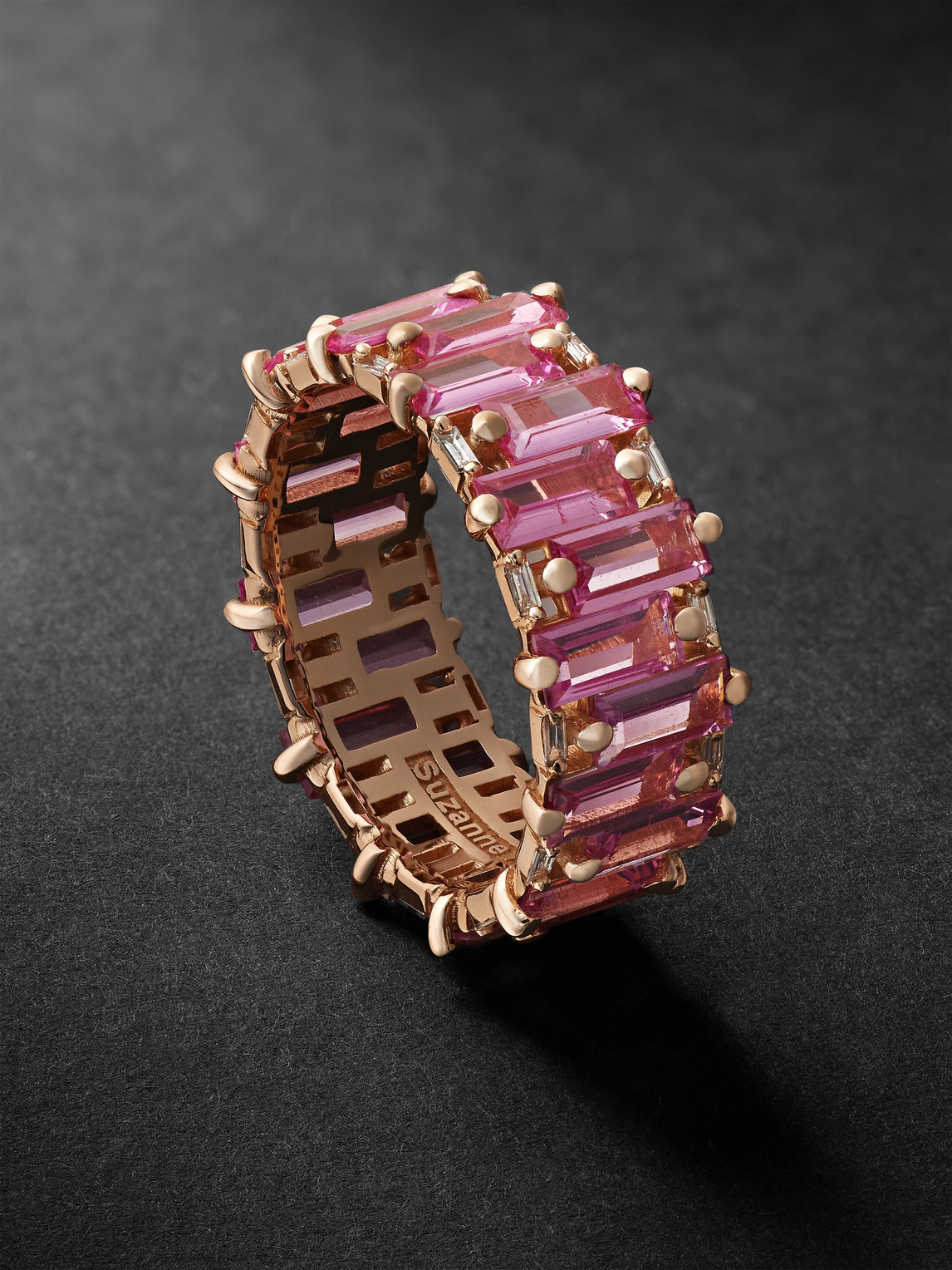 Suzanne Kalan 18-karat Rose Gold, Sapphire And Diamond Ring In Unknown