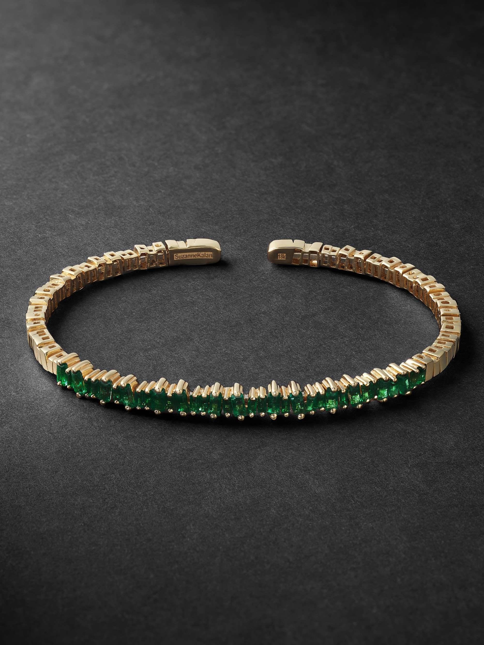 May Birthstone Natural Emerald Bracelet With 18 k Gold Chain Bracelet | eBay