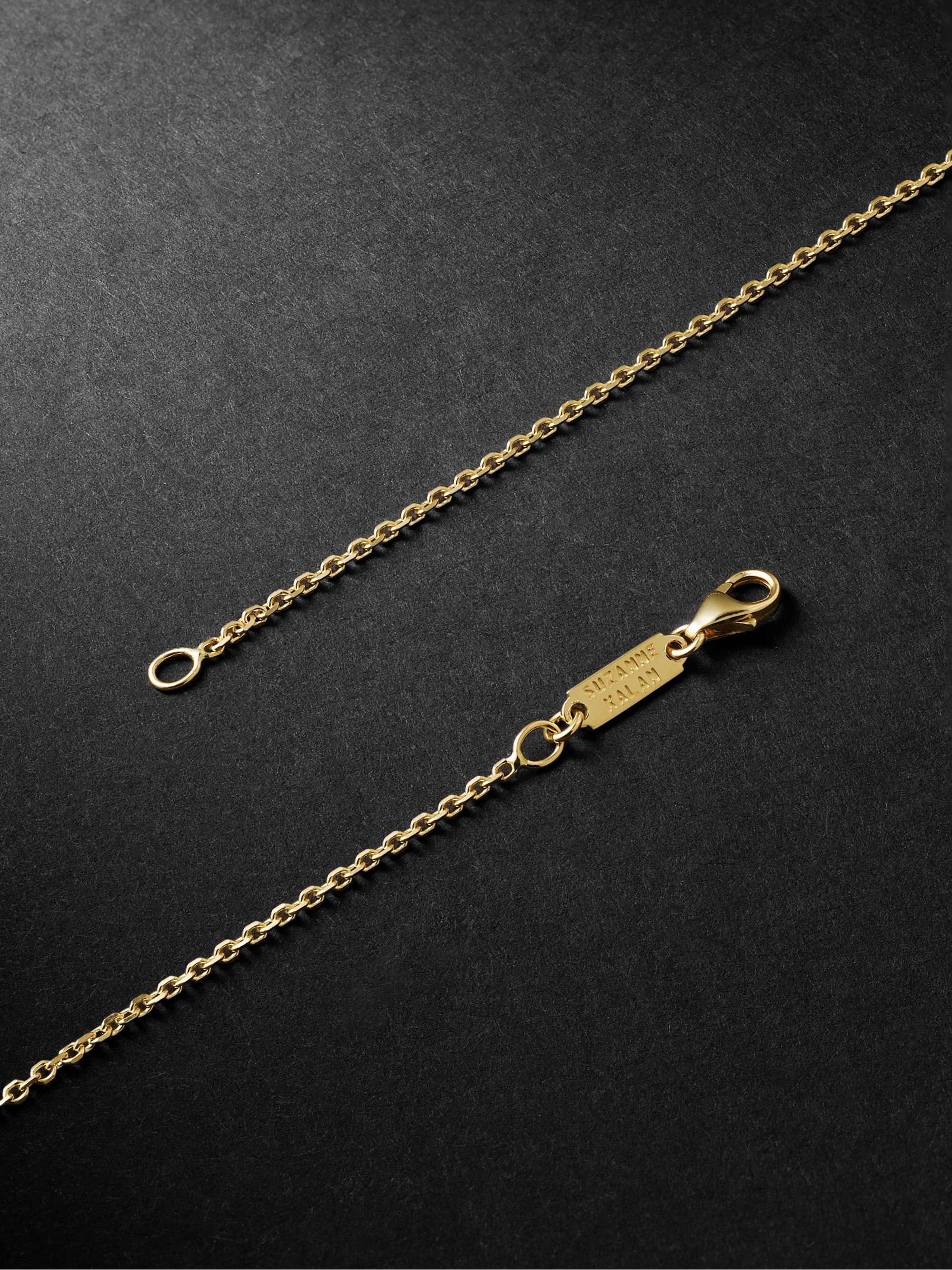 SUZANNE KALAN Rose Gold, Sapphire and Diamond Pendant Necklace