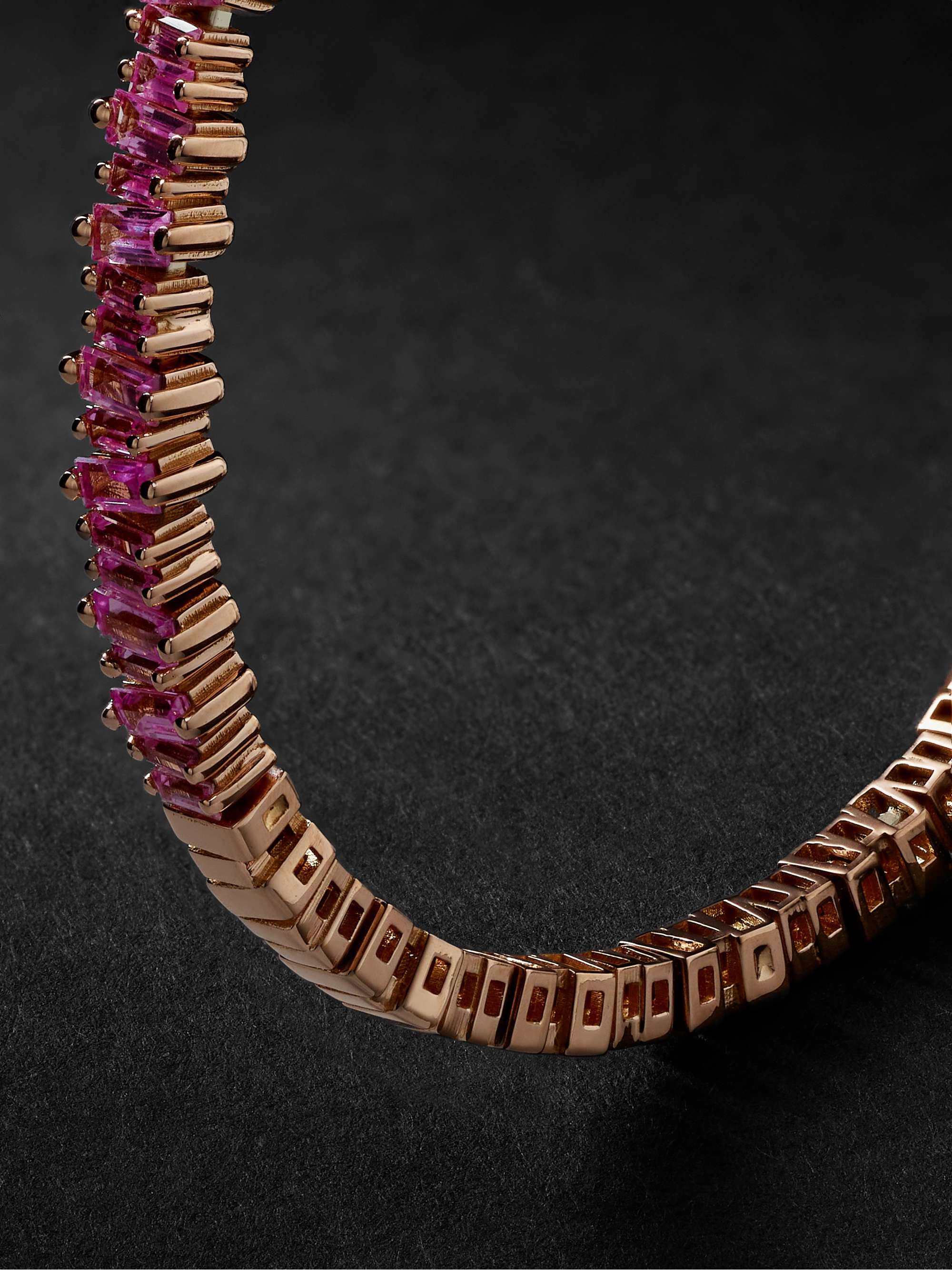 SUZANNE KALAN Gold Emerald Cuff