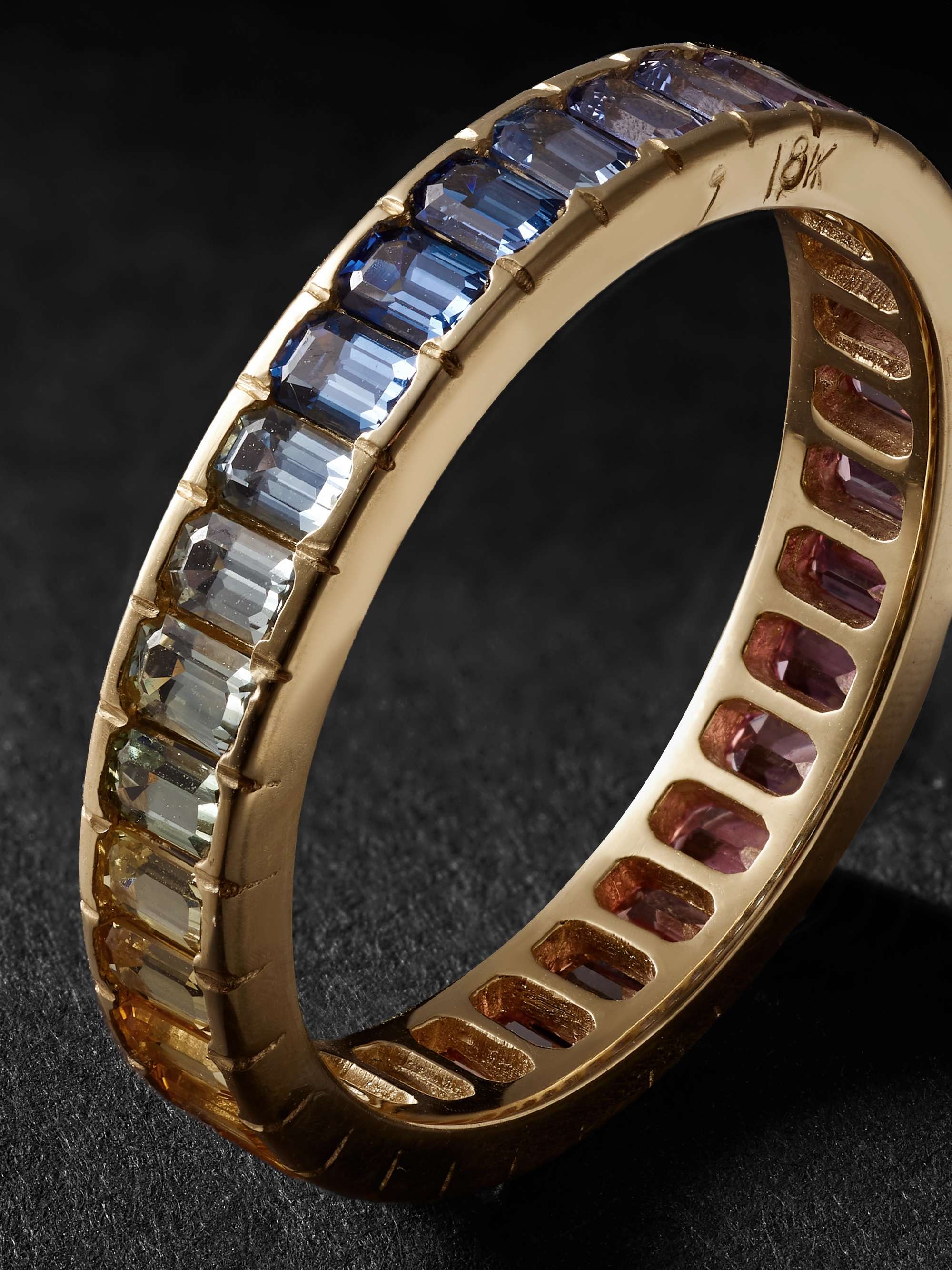 VADA Eternity Gold Sapphire Ring
