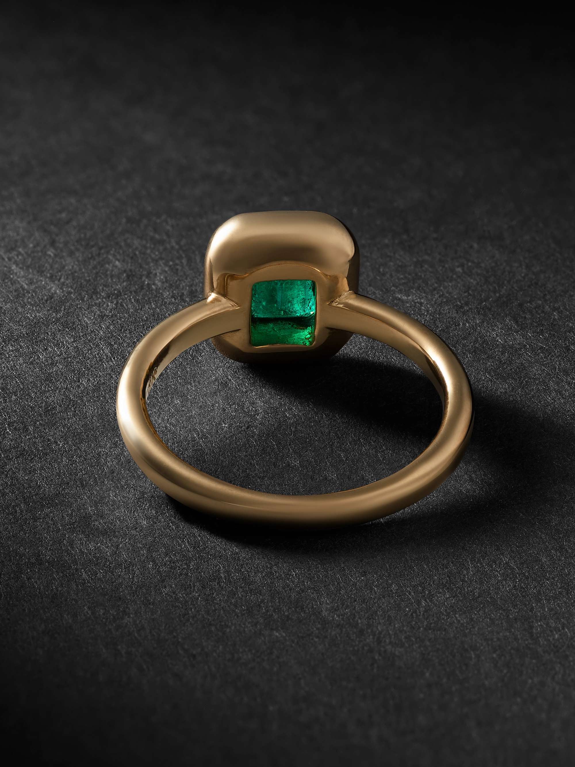 VADA Bubble Gold Emerald Ring