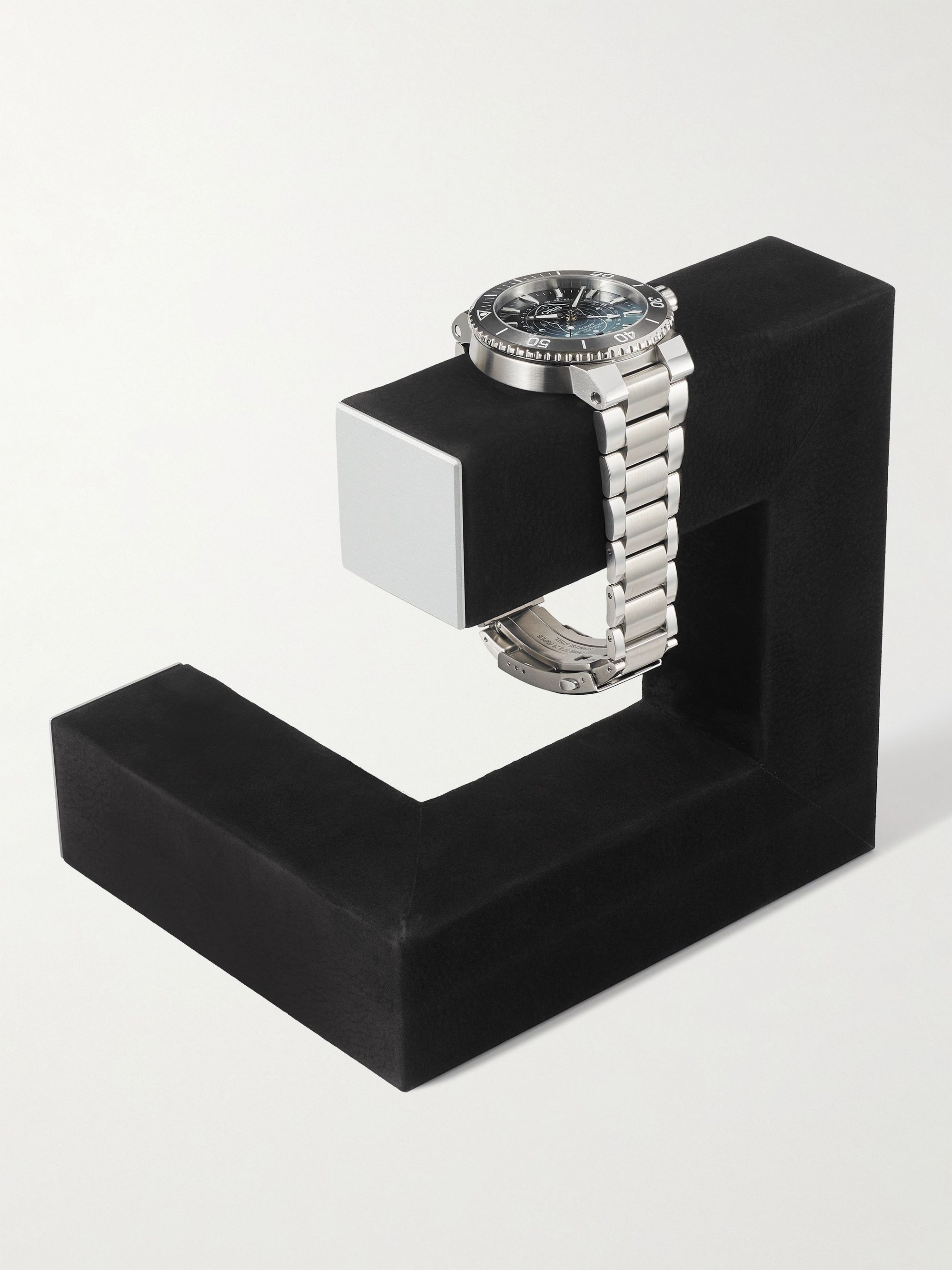 CHARLES SIMON Hudson 1 Nubuck and Aluminium Watch Stand