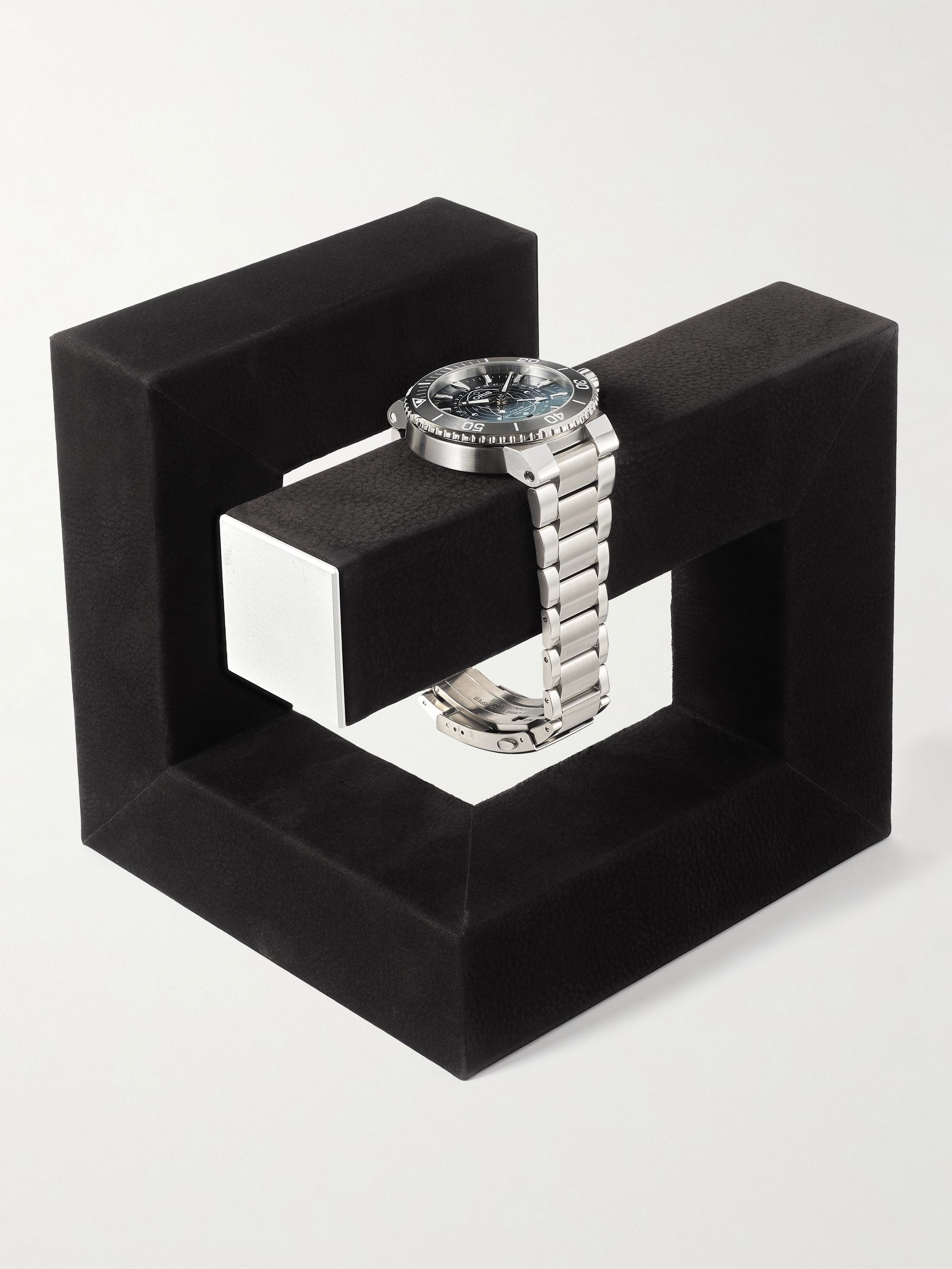 CHARLES SIMON Hudson 3 Nubuck and Aluminium Watch Stand