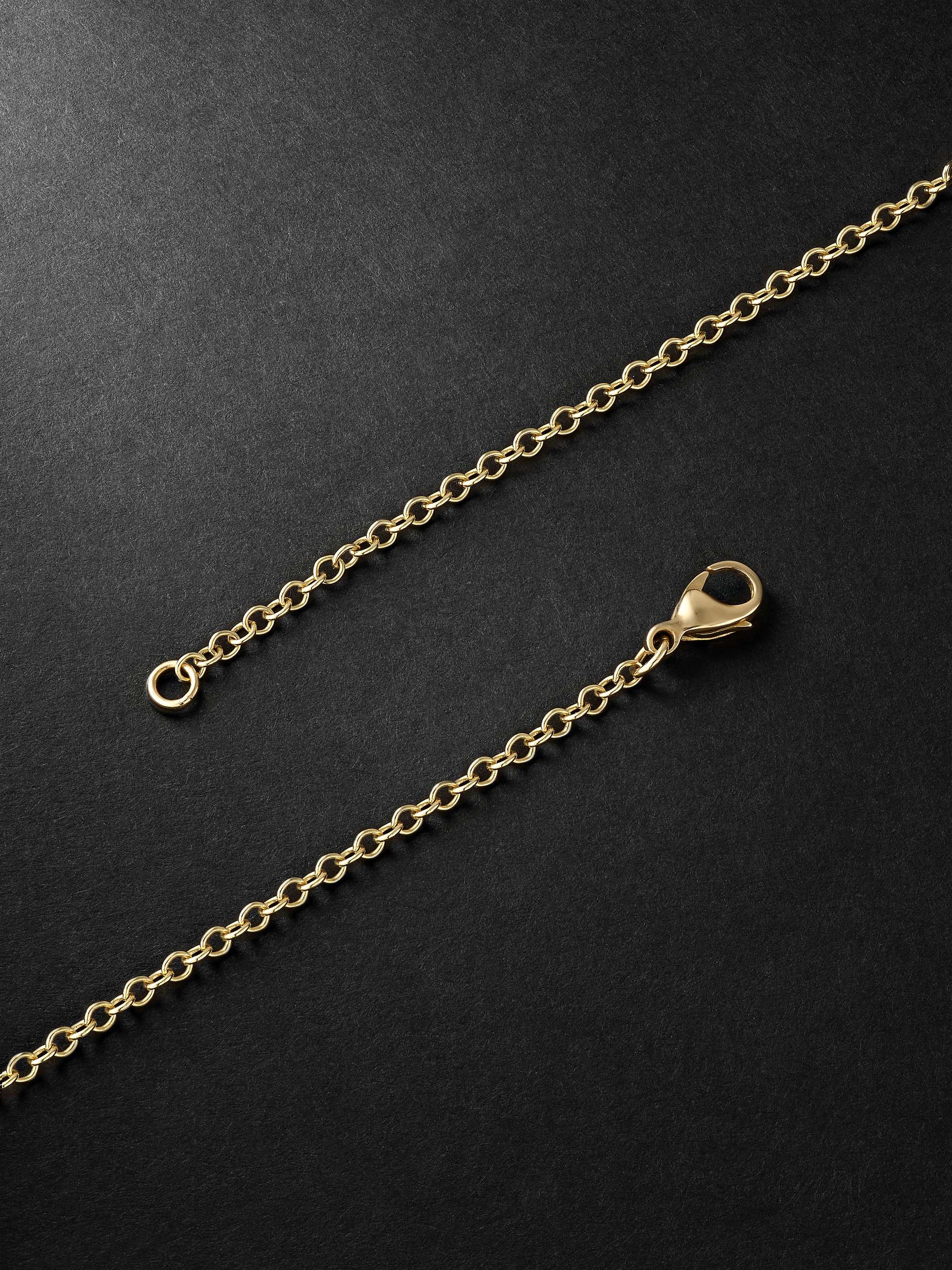 DUFFY JEWELLERY 18-Karat Yellow and White Gold Sapphire Necklace