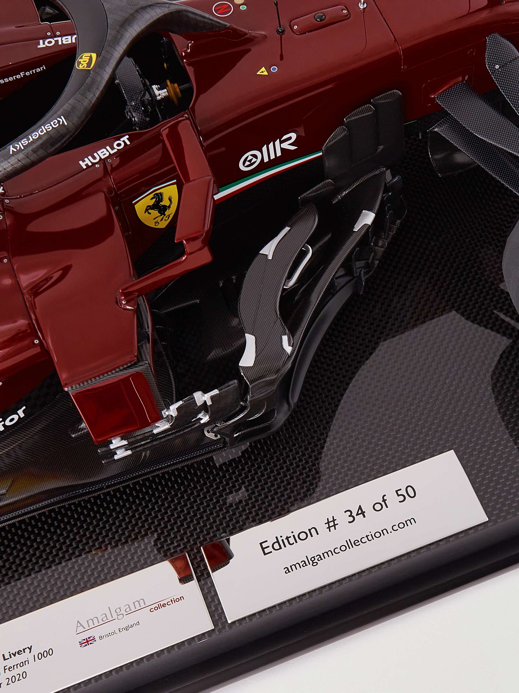 AMALGAM COLLECTION Ferrari SF1000 Charles Leclerc (2020) 1000th GP Livery 1:8 Model Car