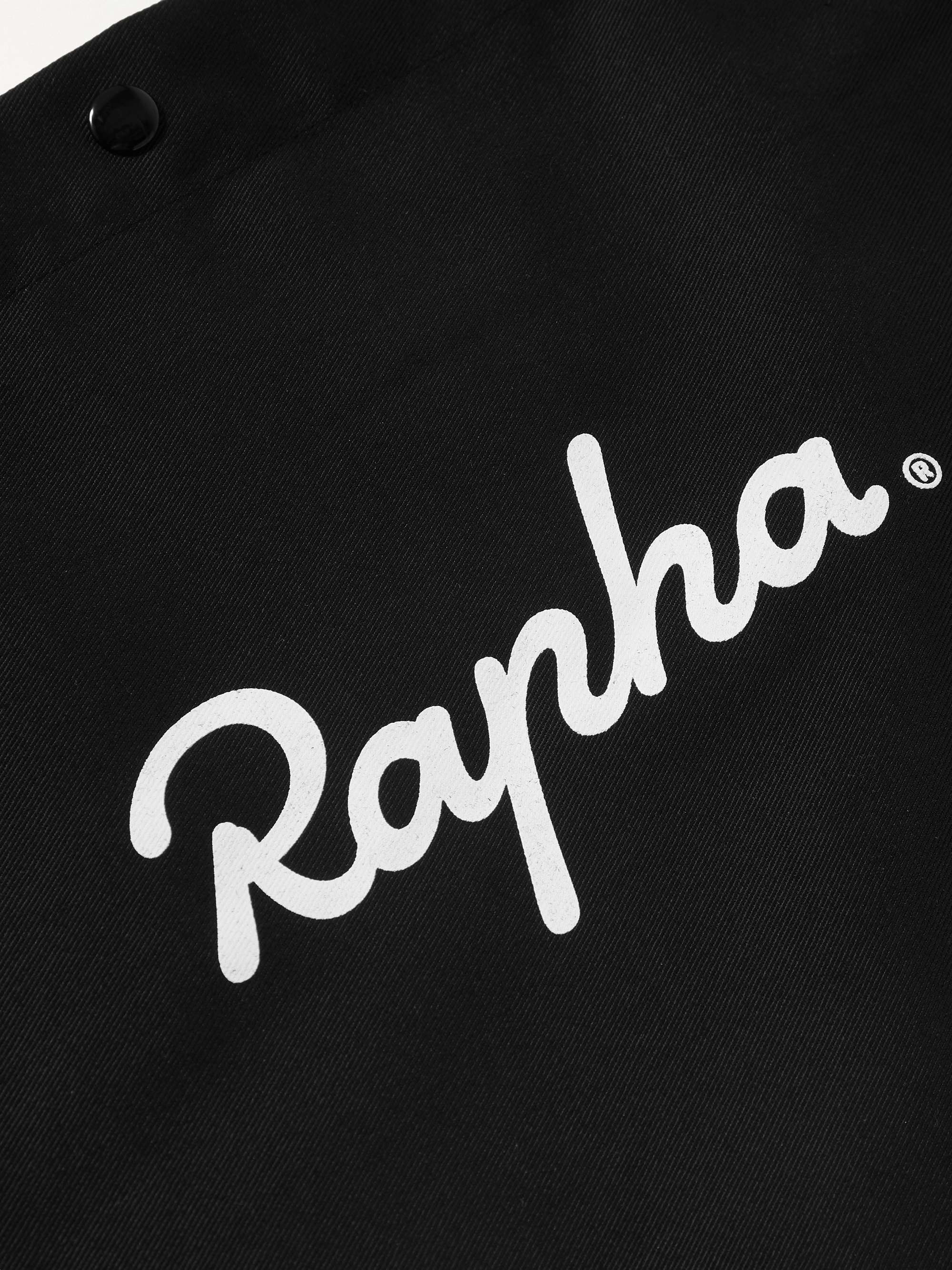 RAPHA Logo-Print Cotton Messenger Bag