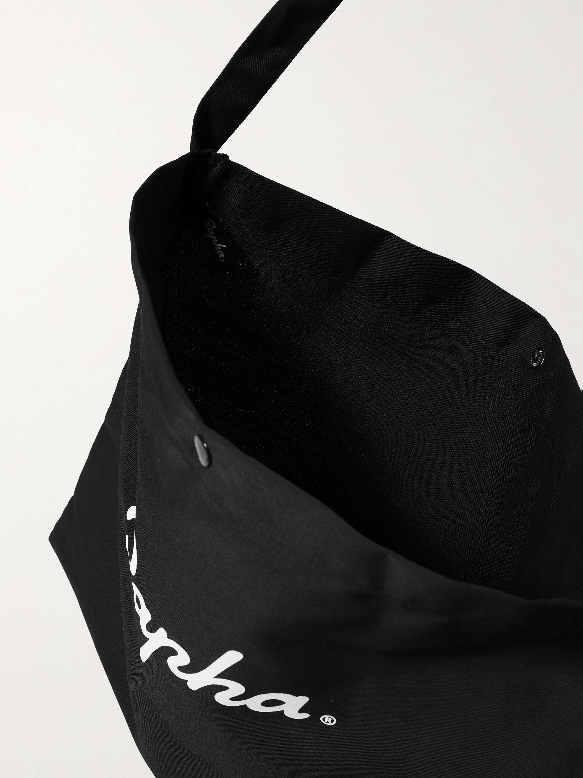 RAPHA Logo-Print Cotton Messenger Bag