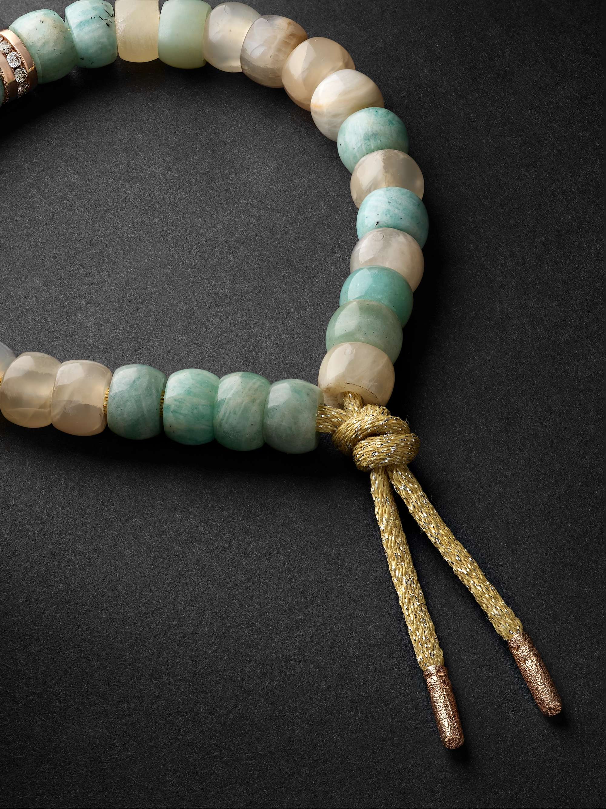 CAROLINA BUCCI Mykonos Forte Beads Blackened Gold Multi-Stone Bracelet