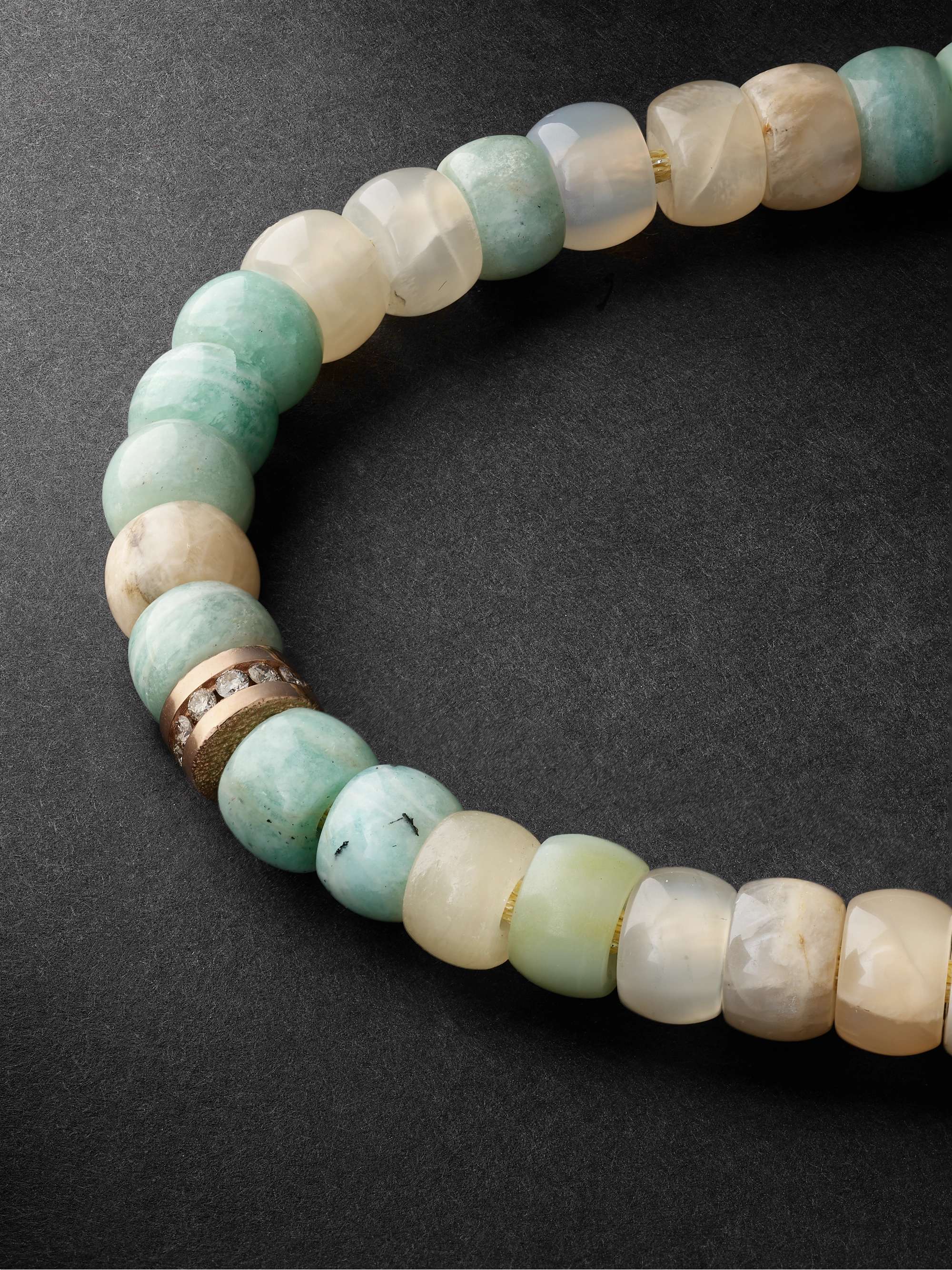 CAROLINA BUCCI Mykonos Forte Beads Blackened Gold Multi-Stone Bracelet