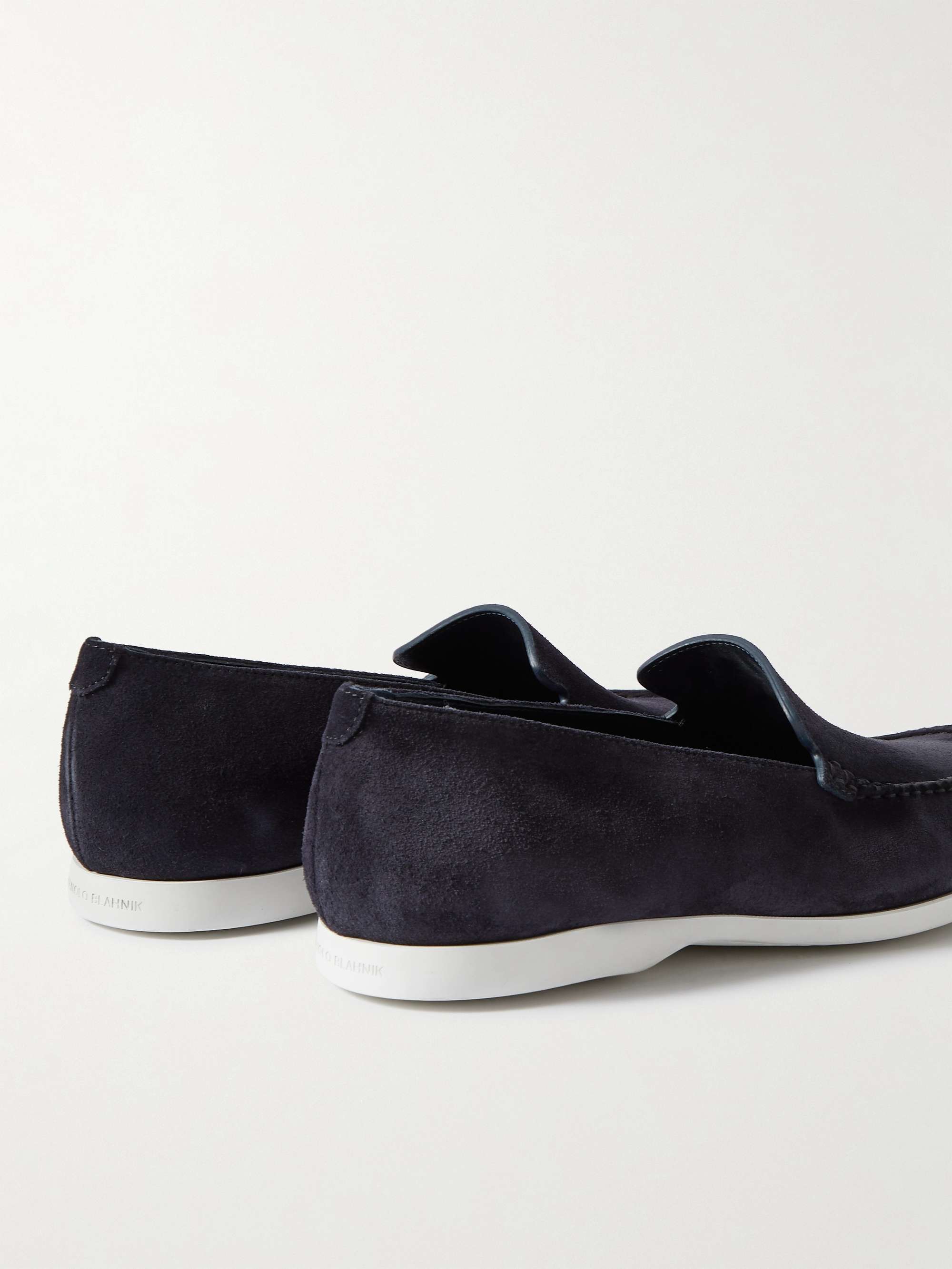 MANOLO BLAHNIK Monaco Suede Loafers