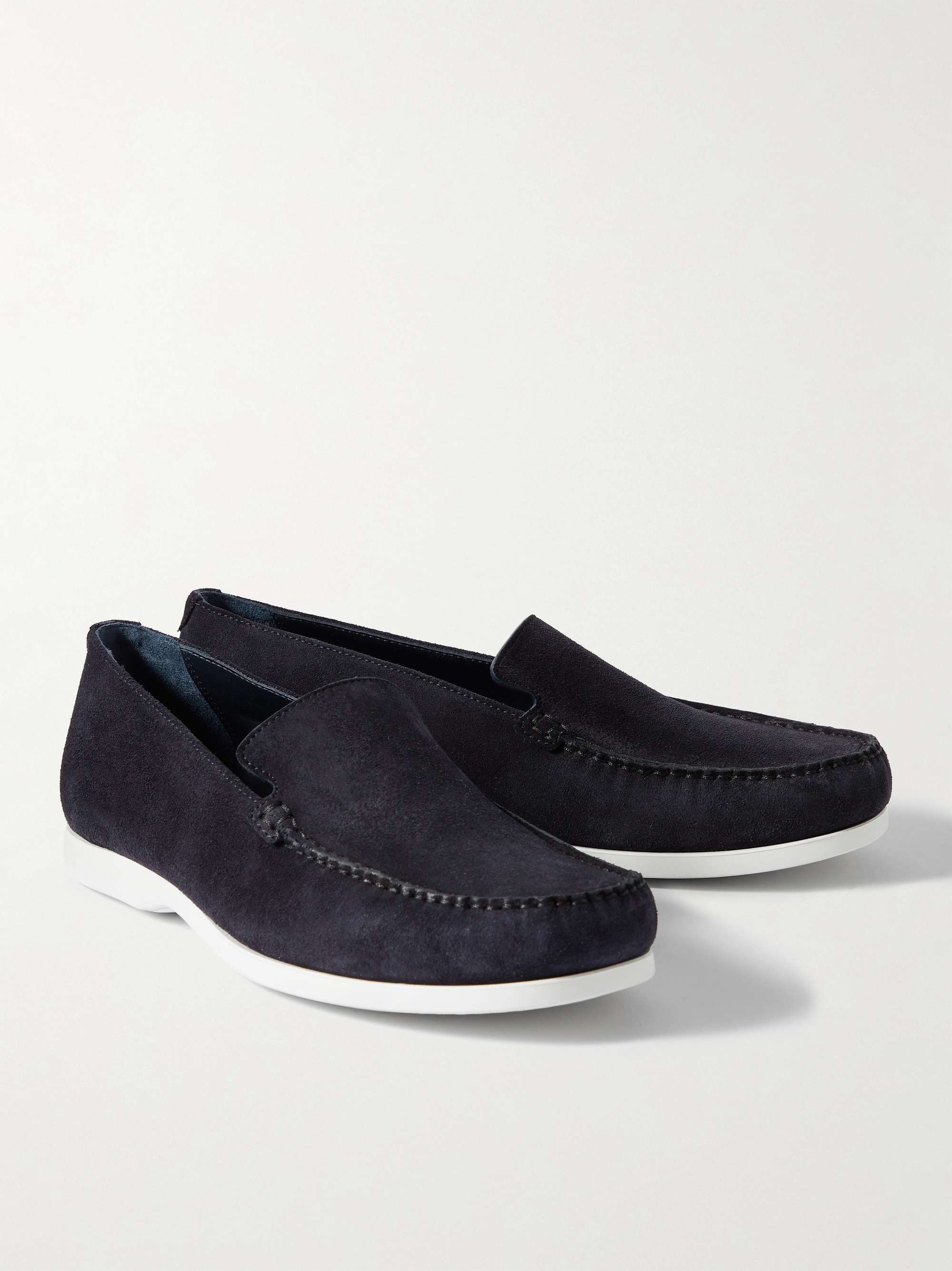 MANOLO BLAHNIK Monaco Suede Loafers
