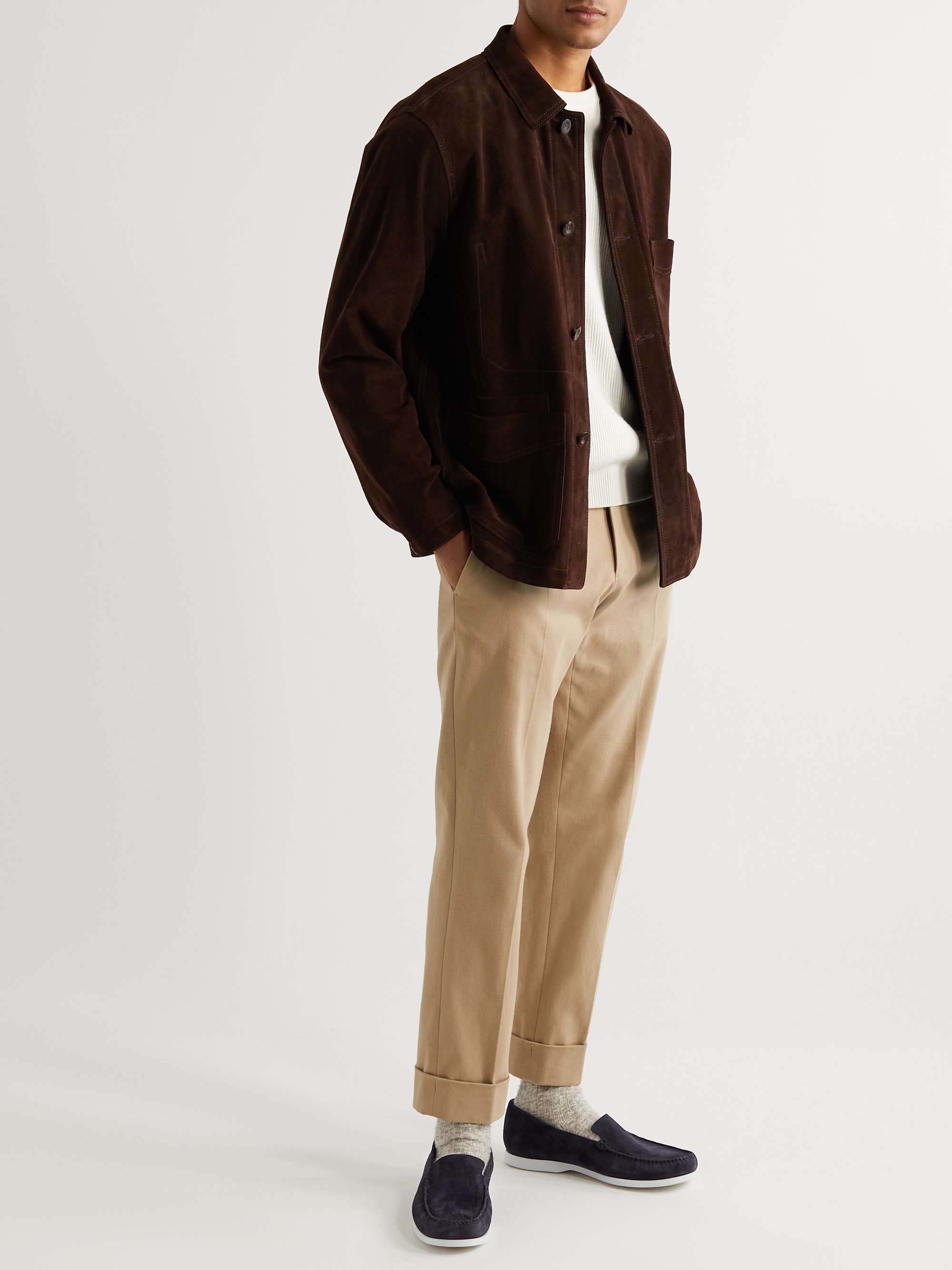 MANOLO BLAHNIK Monaco Suede Loafers