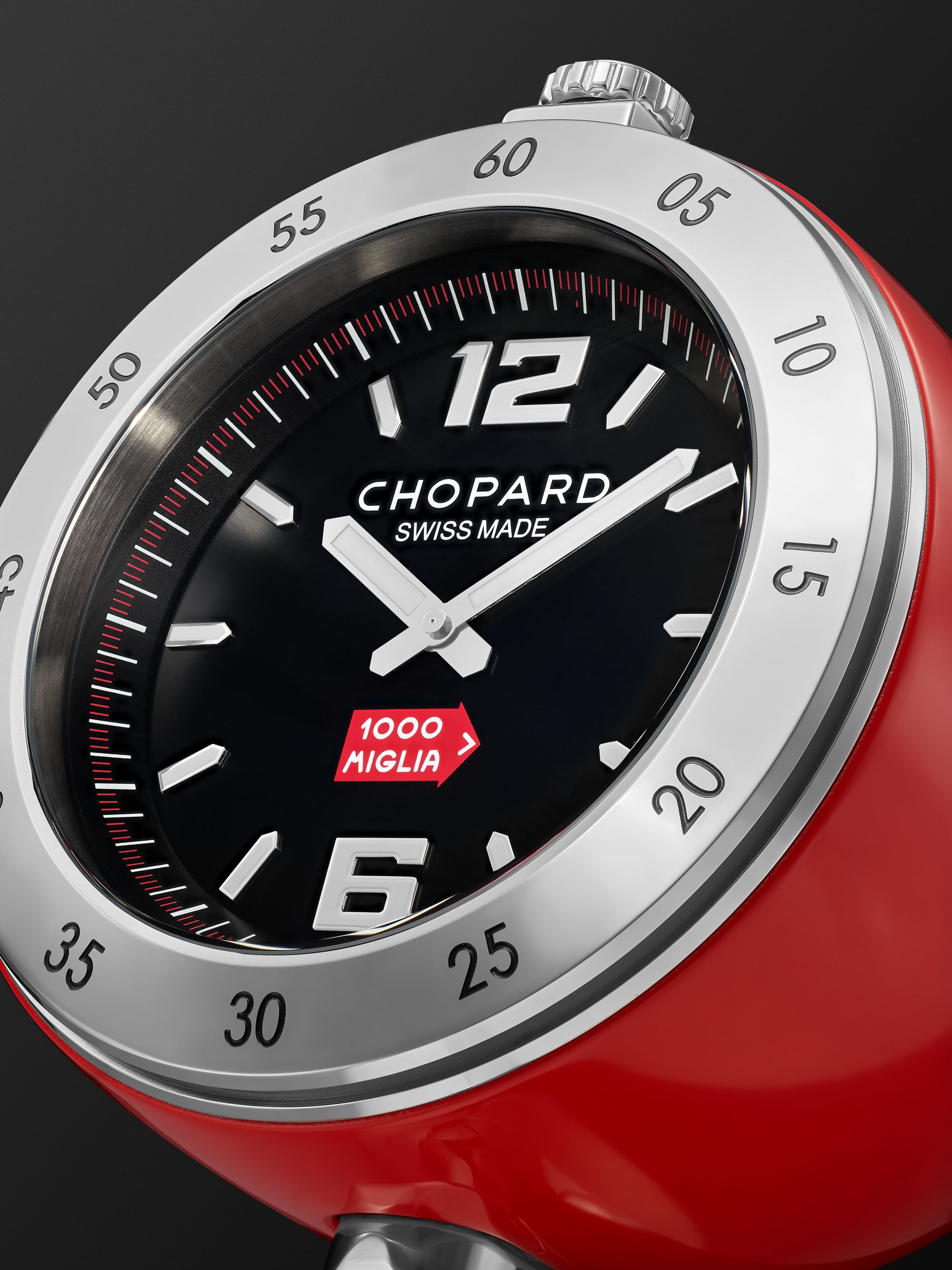CHOPARD Vintage Racing Stainless Steel Table Clock, Ref. No. 95020-0095