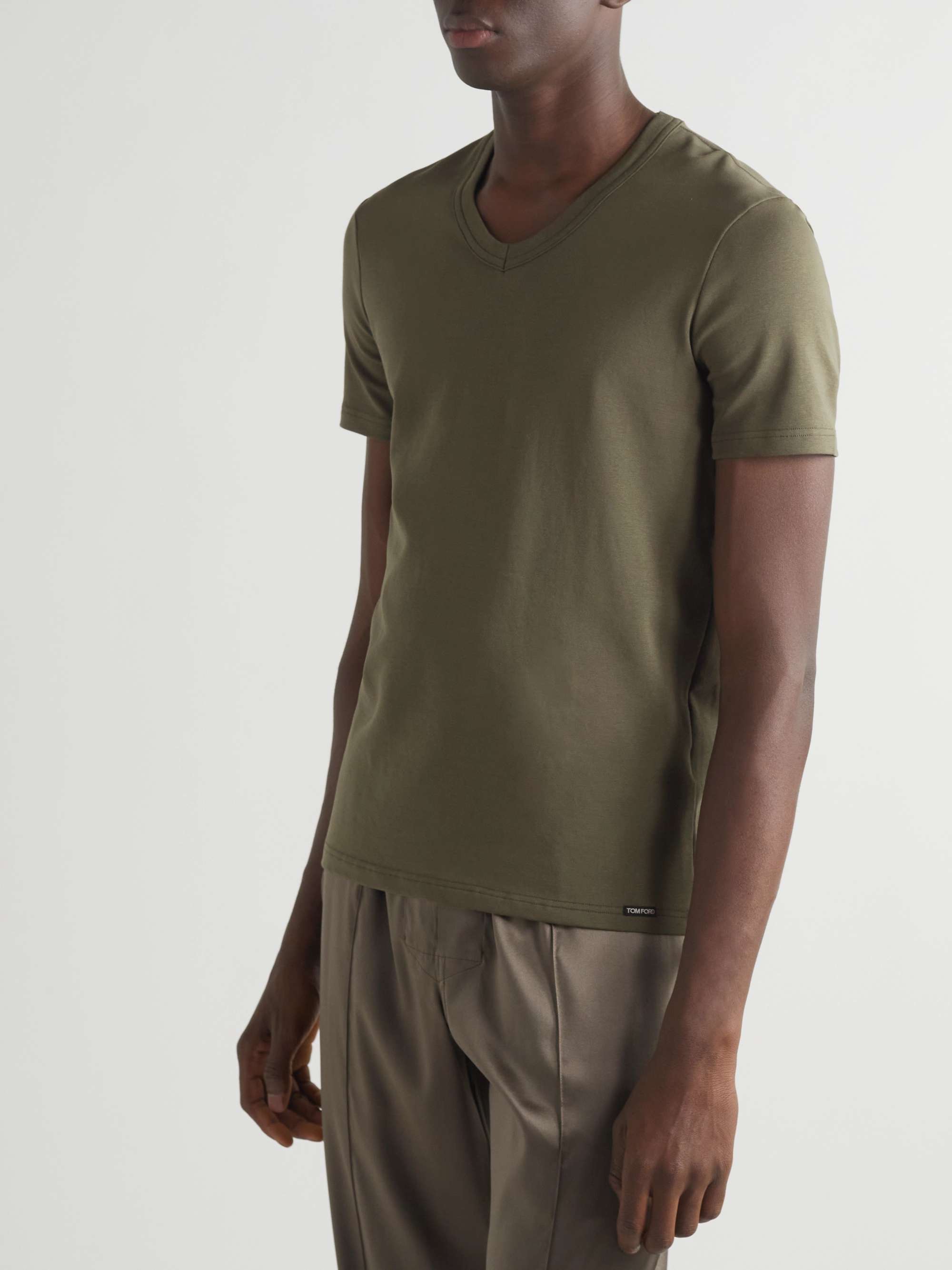 TOM FORD Stretch-Cotton Jersey T-Shirt