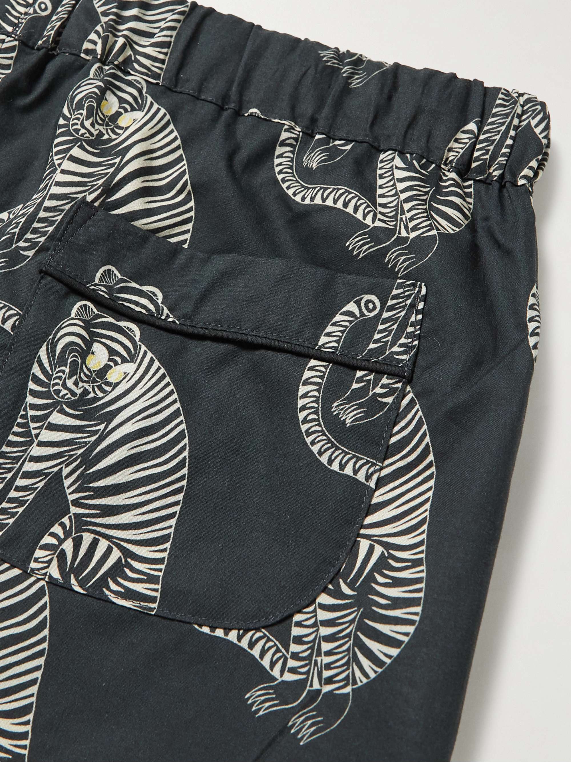 DESMOND & DEMPSEY Printed Cotton Pyjama Trousers