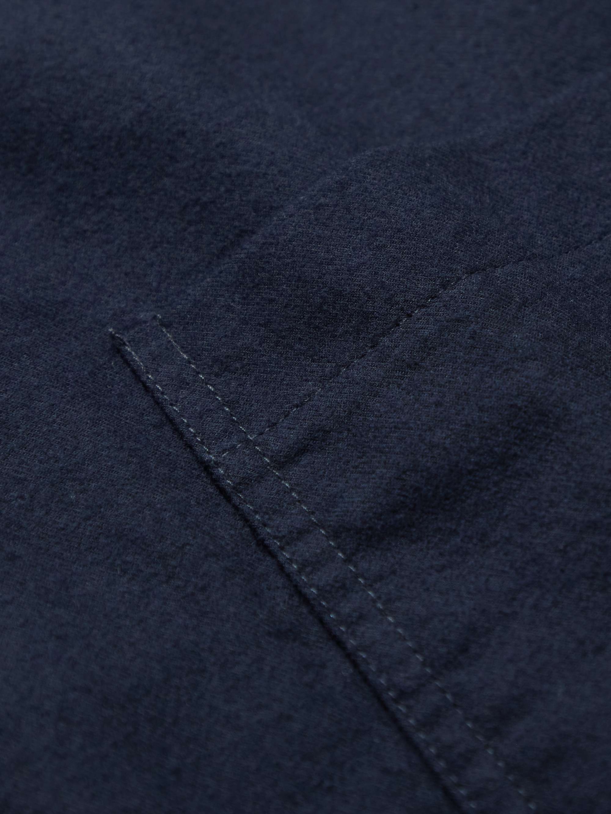 DESMOND & DEMPSEY Brushed Cotton-Flannel Pyjama Set