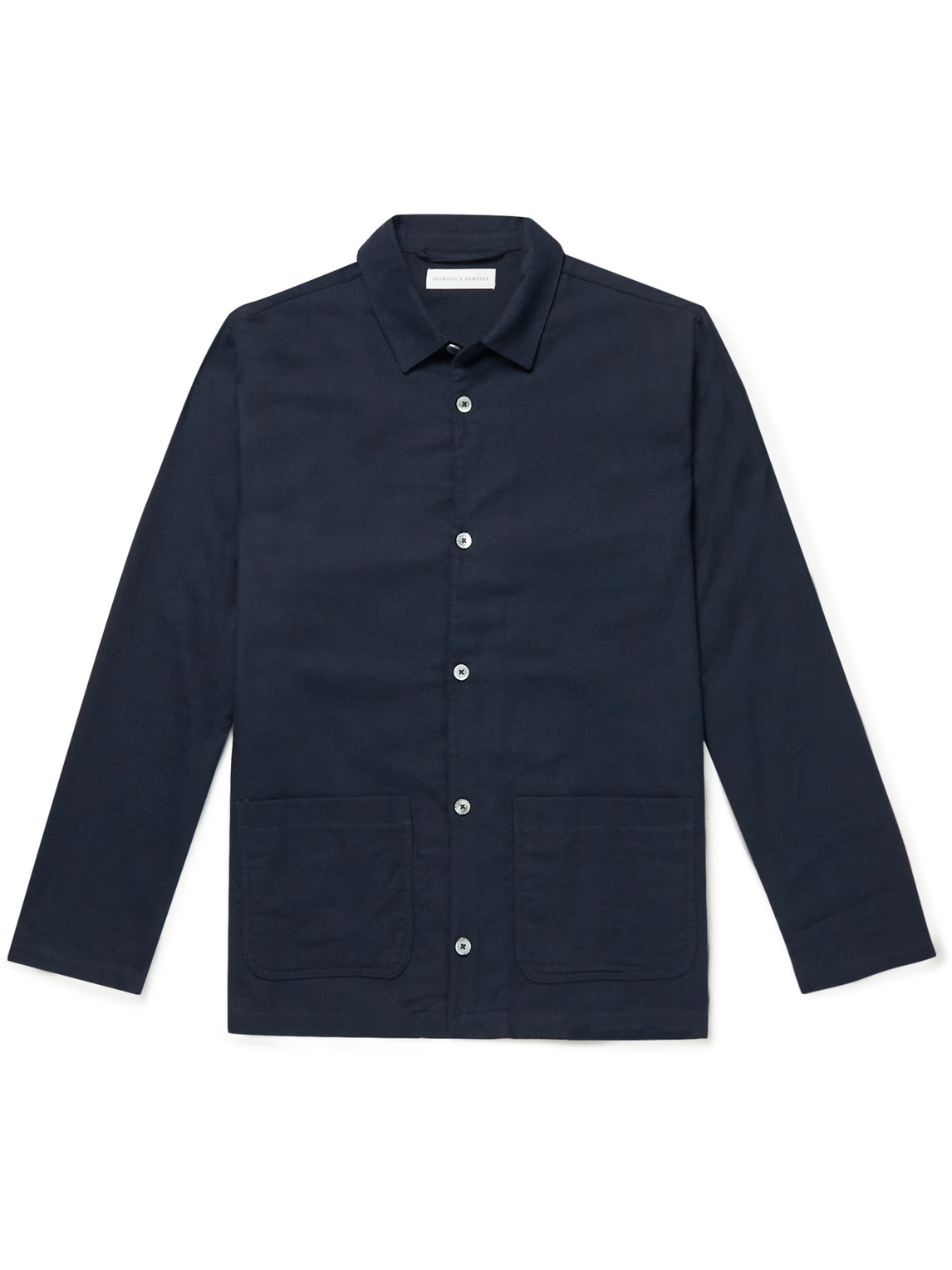 DESMOND & DEMPSEY BRUSHED COTTON-FLANNEL PYJAMA SET