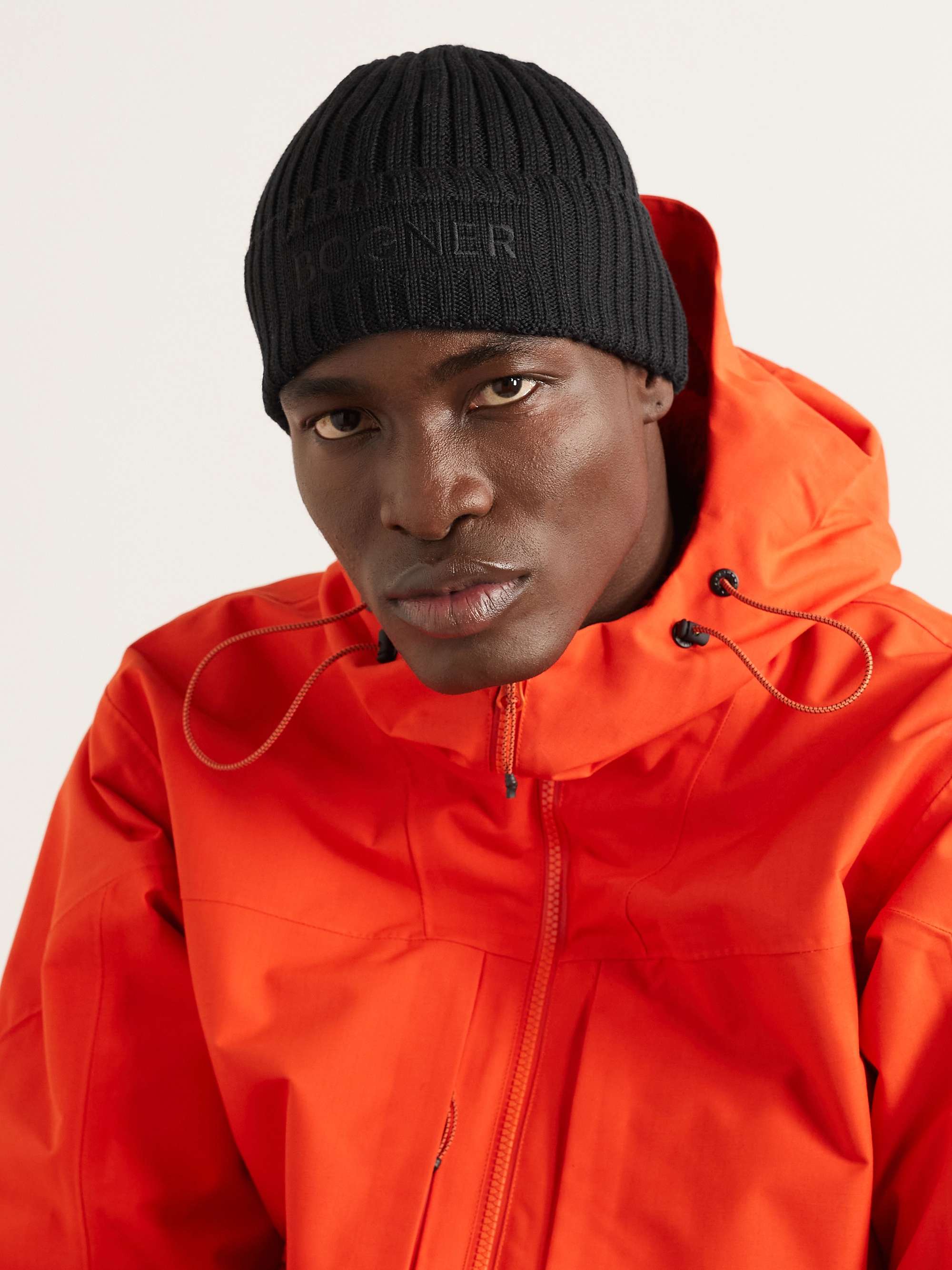 BOGNER Enio Logo-Embroidered Virgin Wool-Blend Ski Beanie