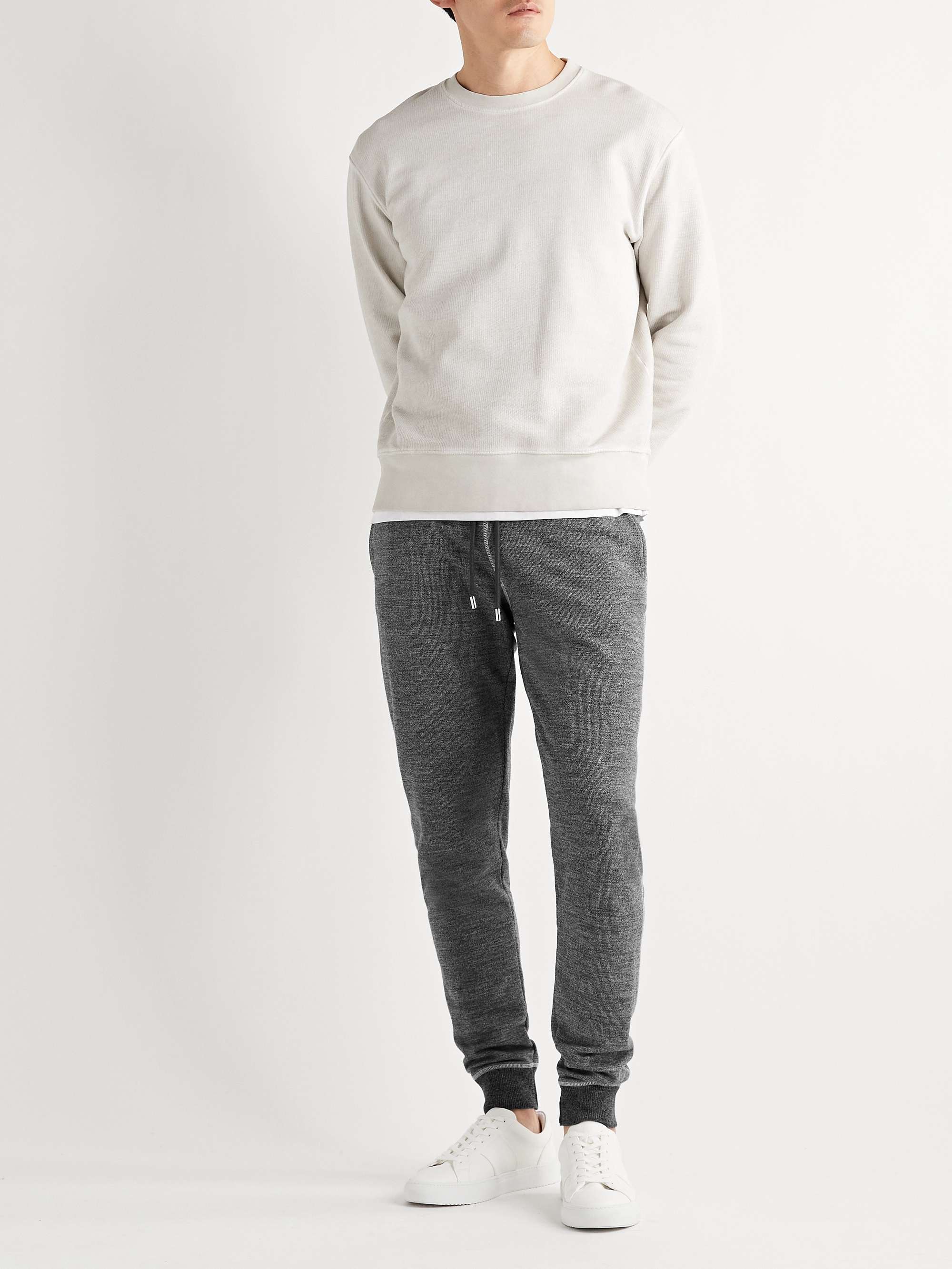 ORLEBAR BROWN Beagi Tapered Cotton and Wool-Blend Jersey Sweatpants