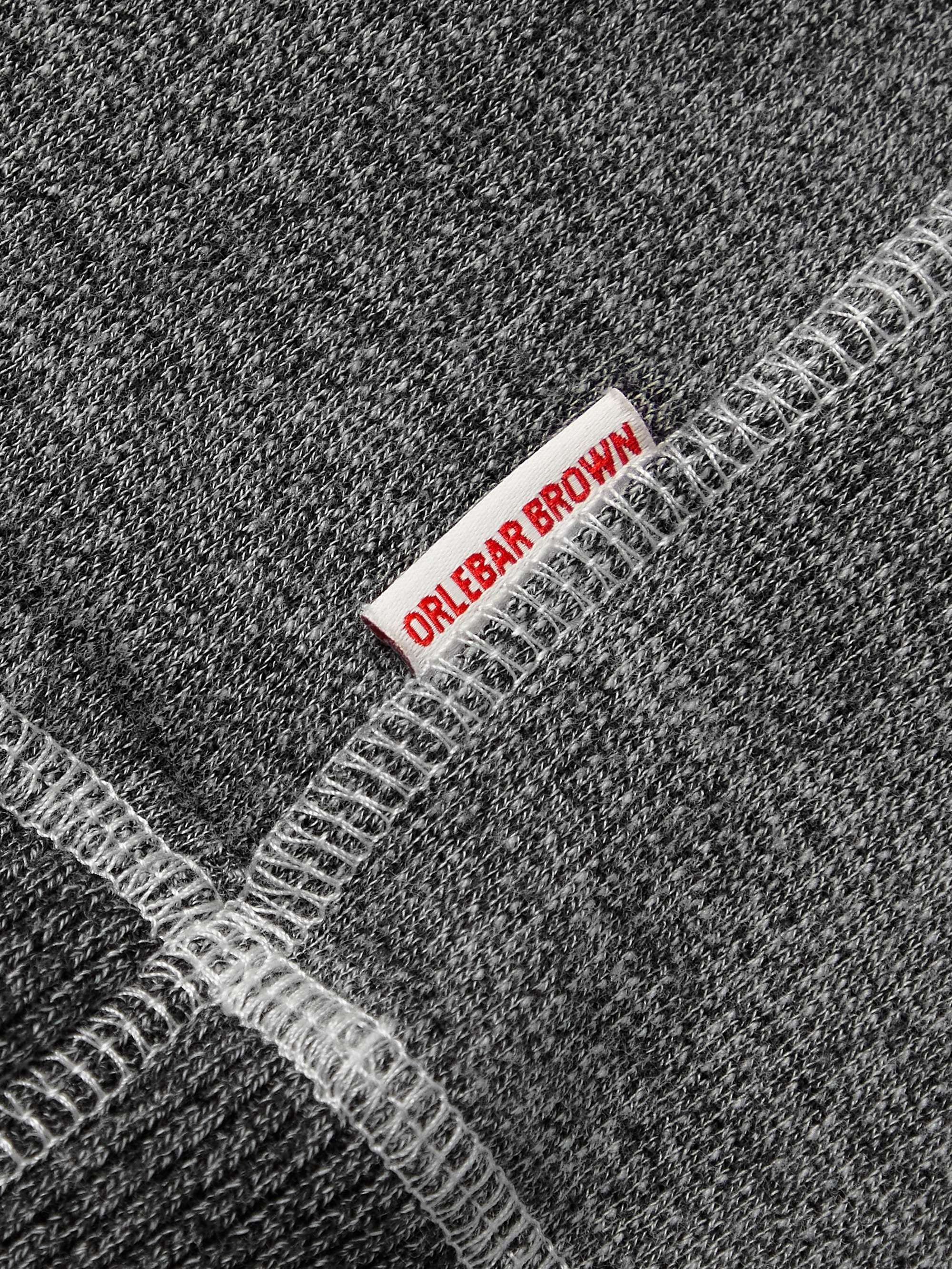 ORLEBAR BROWN Isar Cotton and Wool-Blend Half-Zip Sweatshirt