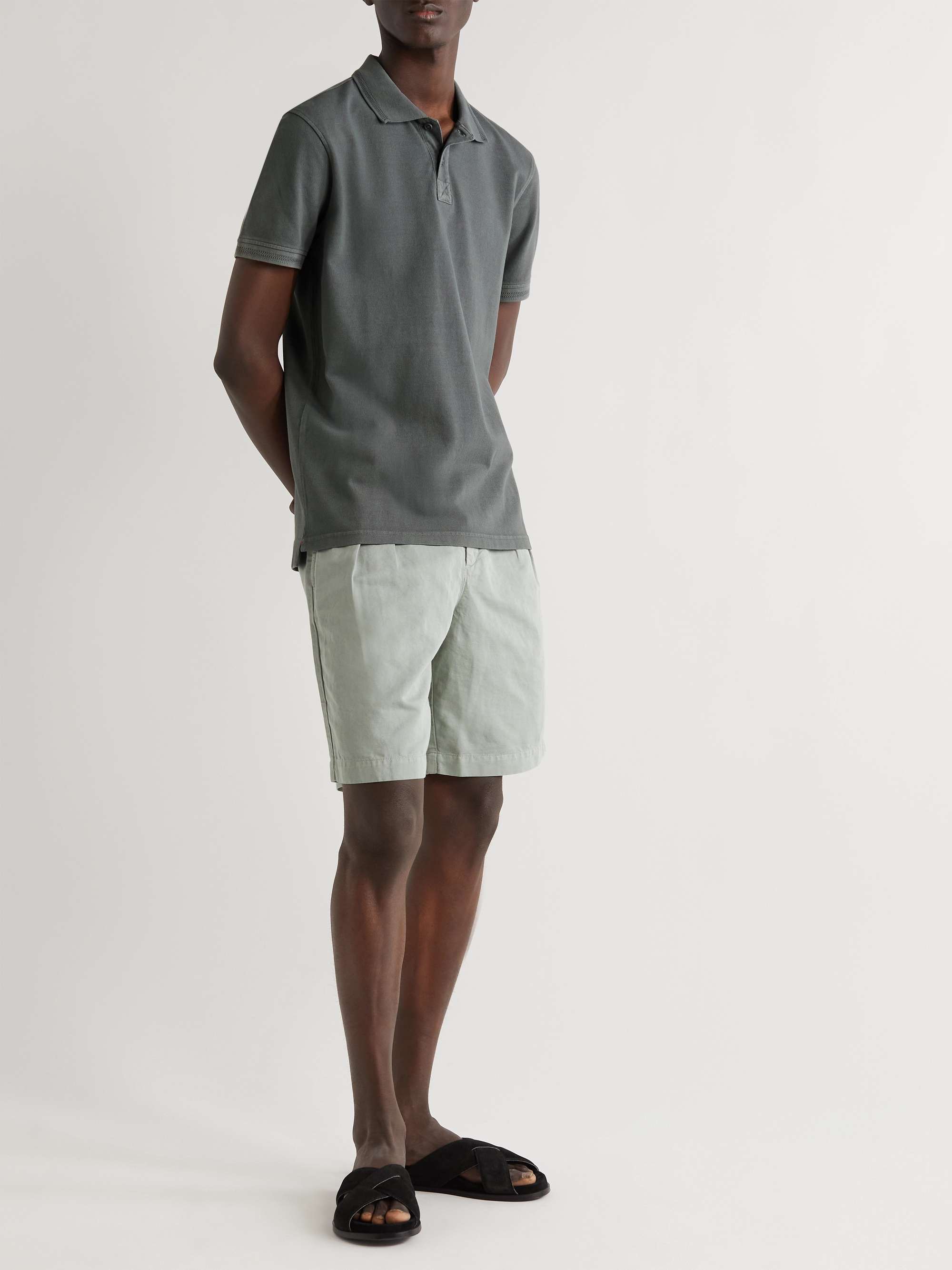 ORLEBAR BROWN Jarrett Cotton-Piqué Polo Shirt