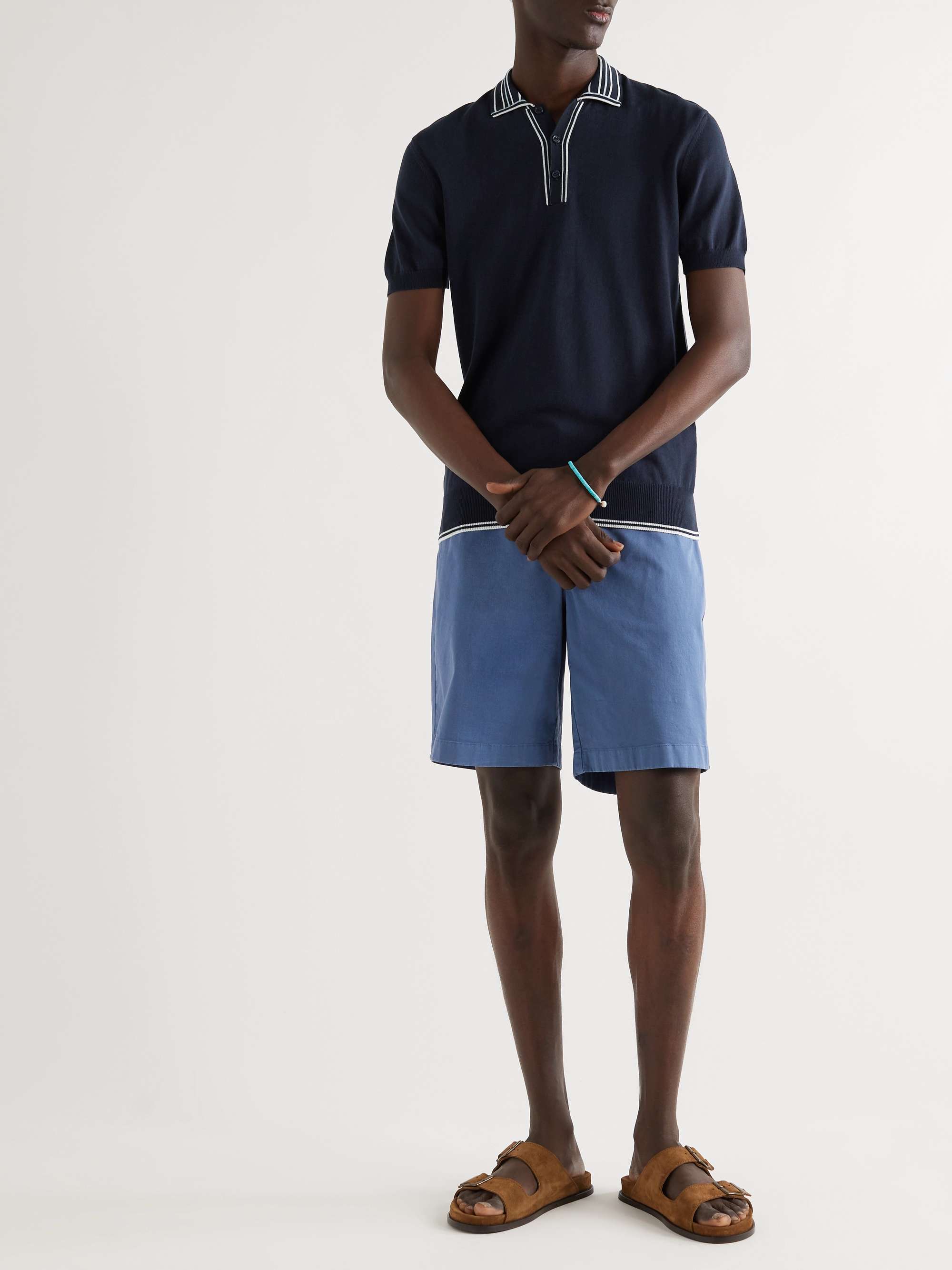 ORLEBAR BROWN Maurice Striped Cotton Polo Shirt