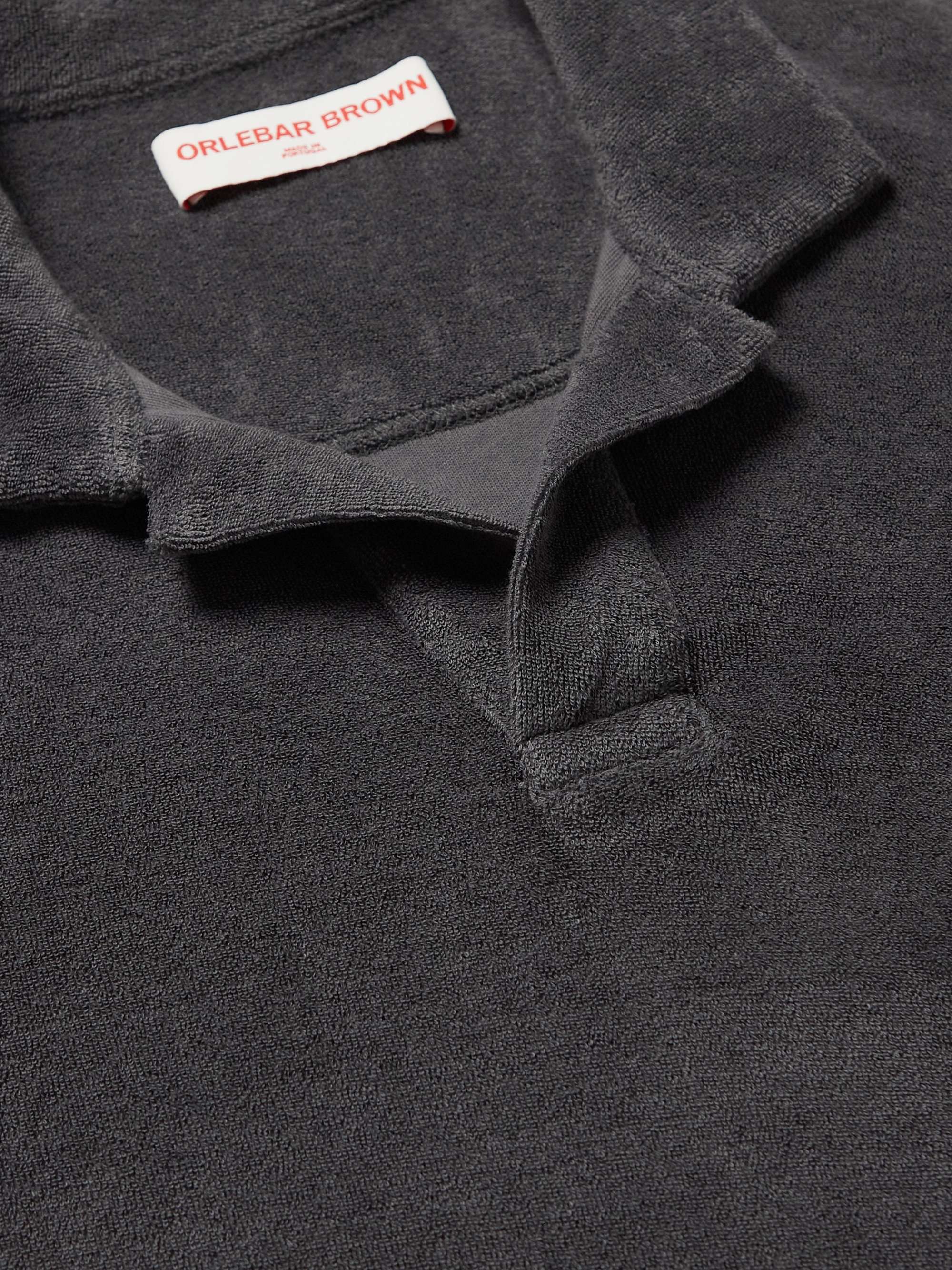 ORLEBAR BROWN Terry Cotton-Terry Polo Shirt
