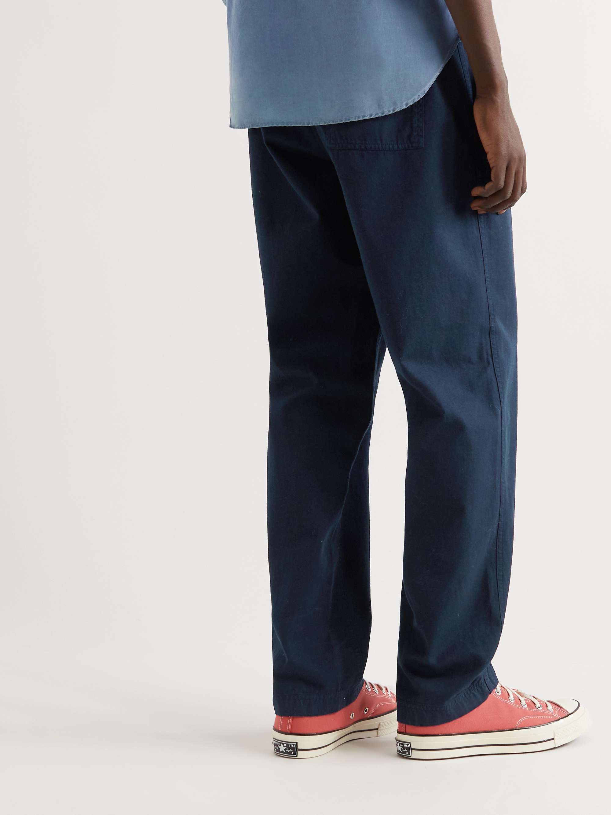 ORLEBAR BROWN Telford Beach Straight-Leg Organic Cotton Drawstring Trousers