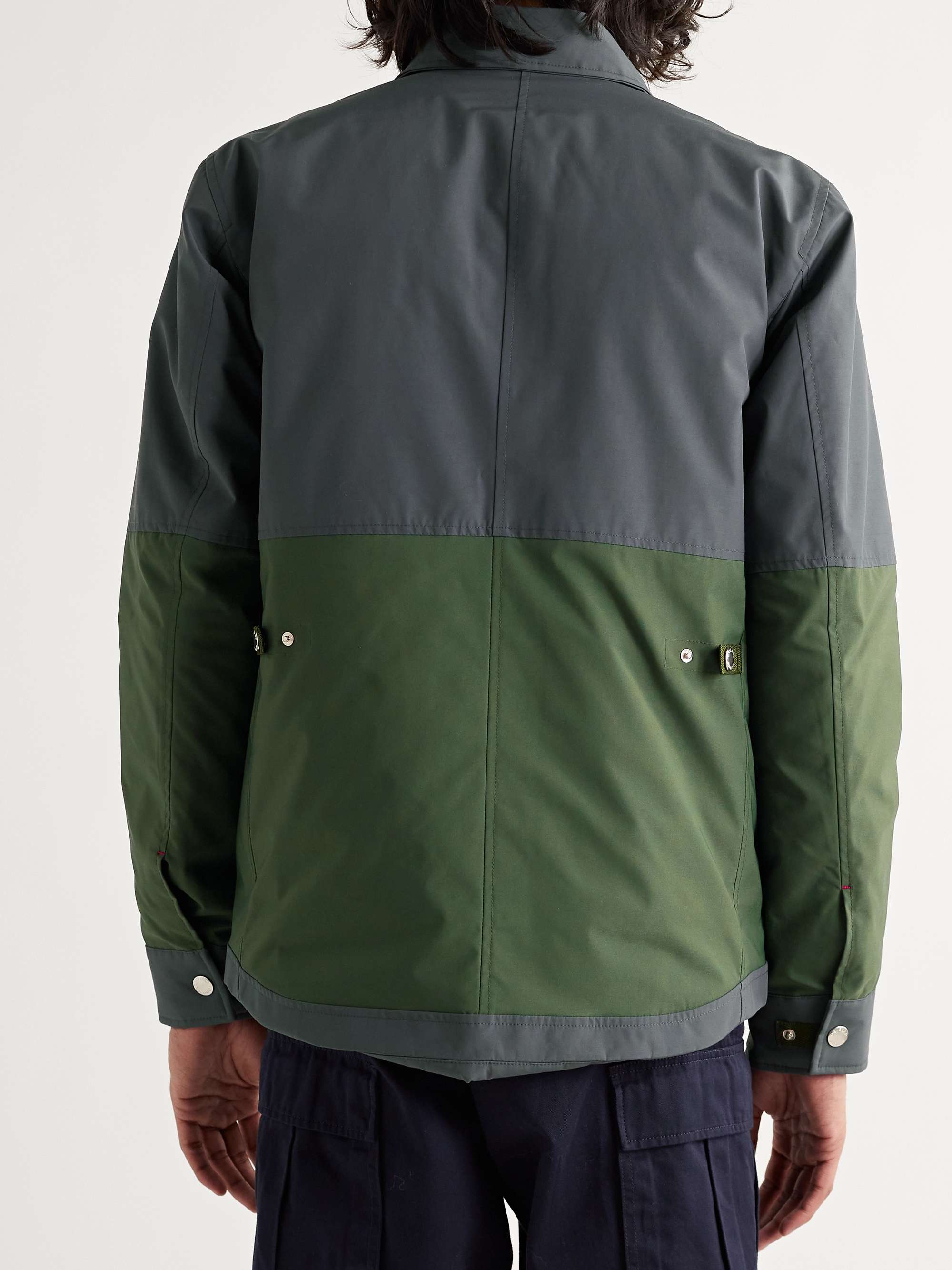 ORLEBAR BROWN Seeker Colour-Block Padded Nylon and Cotton-Blend Shirt Jacket