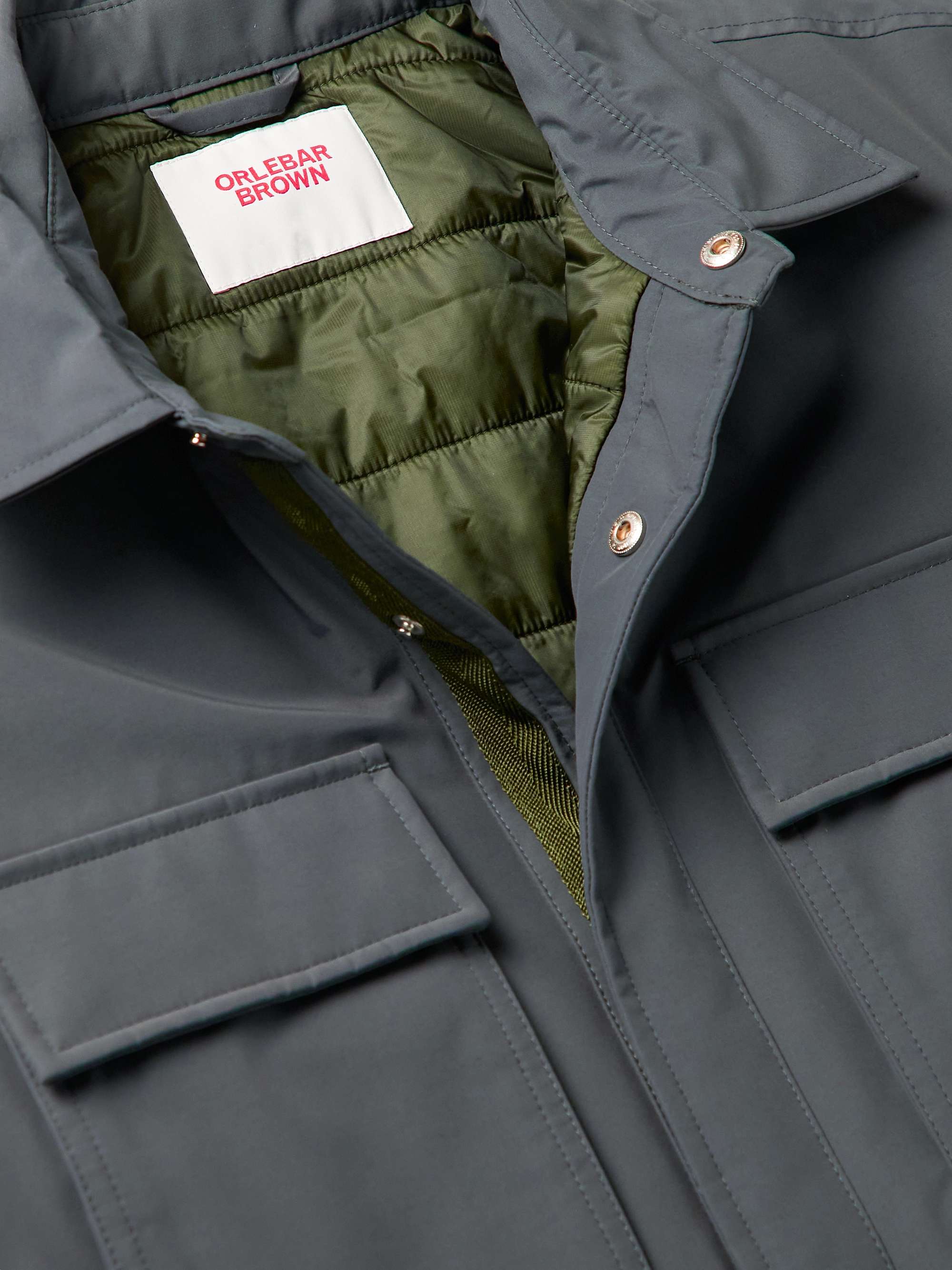 ORLEBAR BROWN Seeker Colour-Block Padded Nylon and Cotton-Blend Shirt Jacket