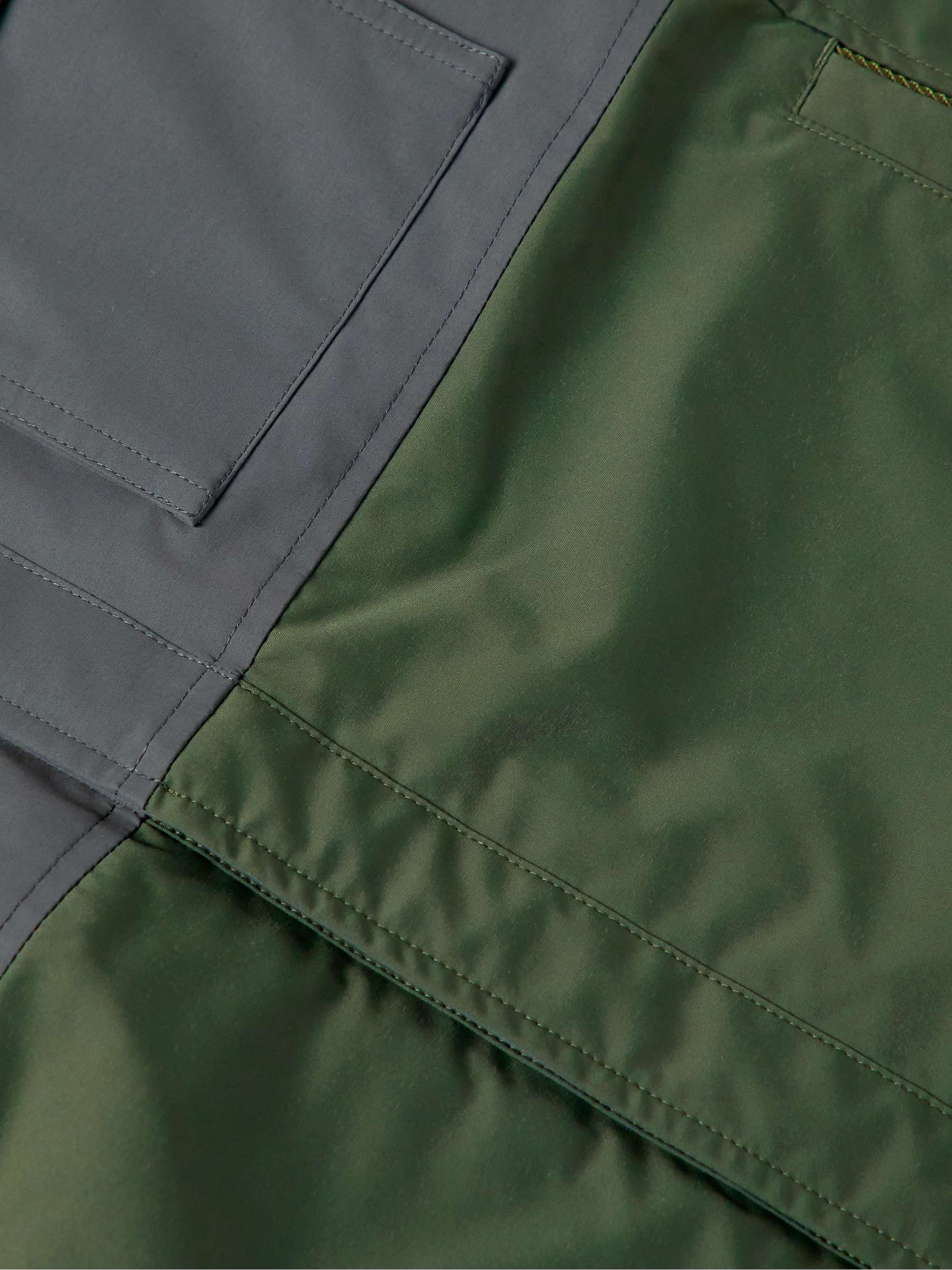 ORLEBAR BROWN Seeker Colour-Block Padded Nylon and Cotton-Blend Shirt Jacket