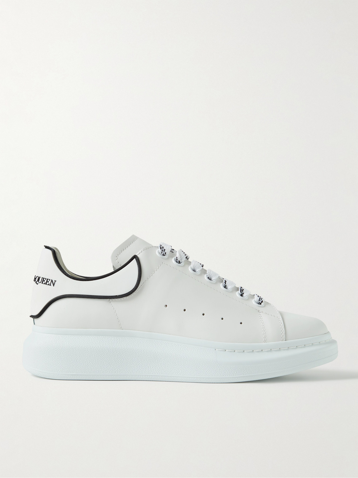 Alexander McQueen Exaggerated-Sole Rubber-Trimmed Leather Sneakers - Men