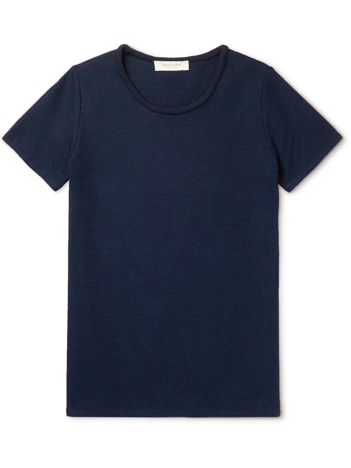 Giacomo Textured-Cotton T-Shirt
