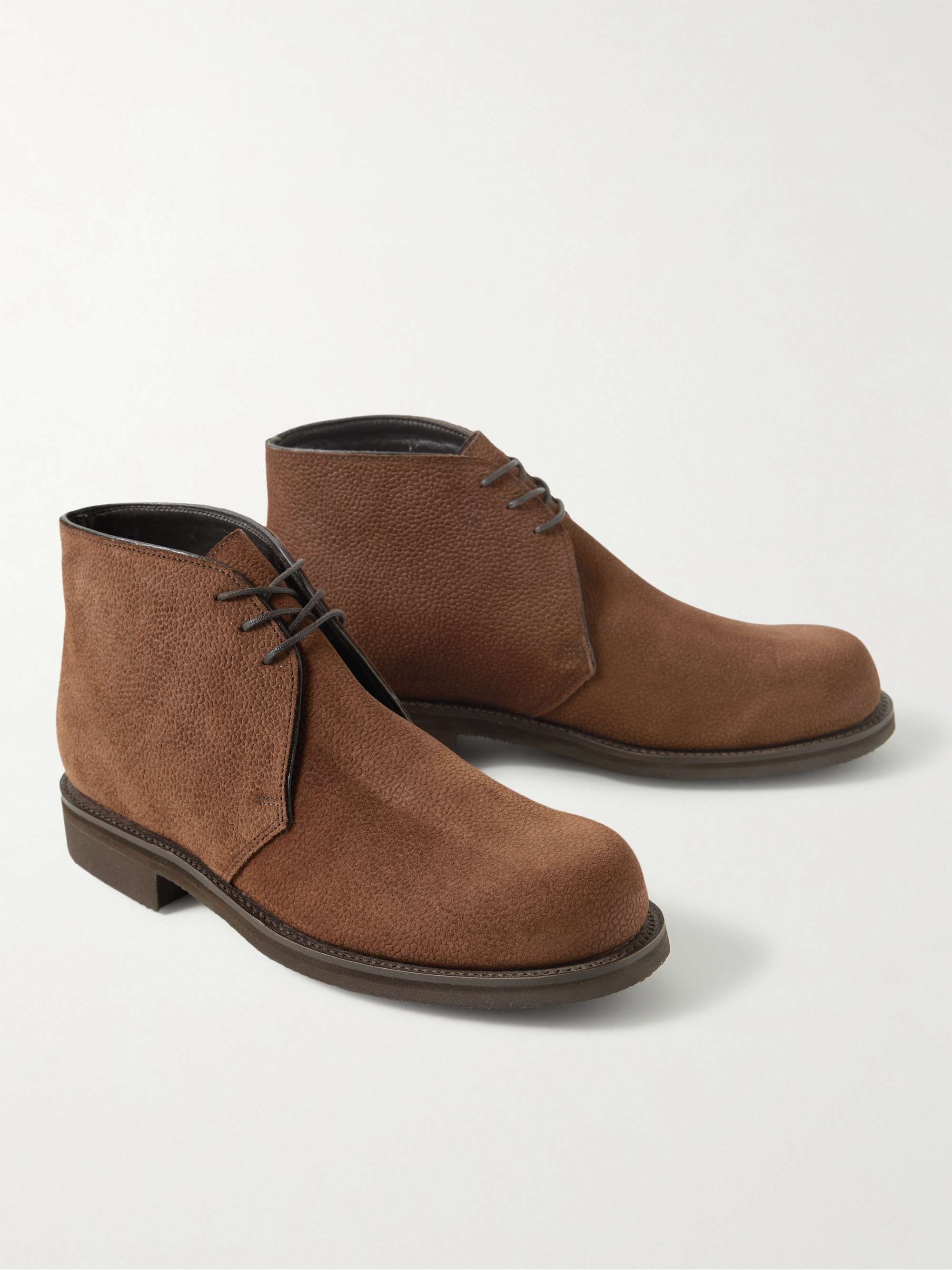 GEORGE CLEVERLEY Jacob Full-Grain Suede Chukka Boots