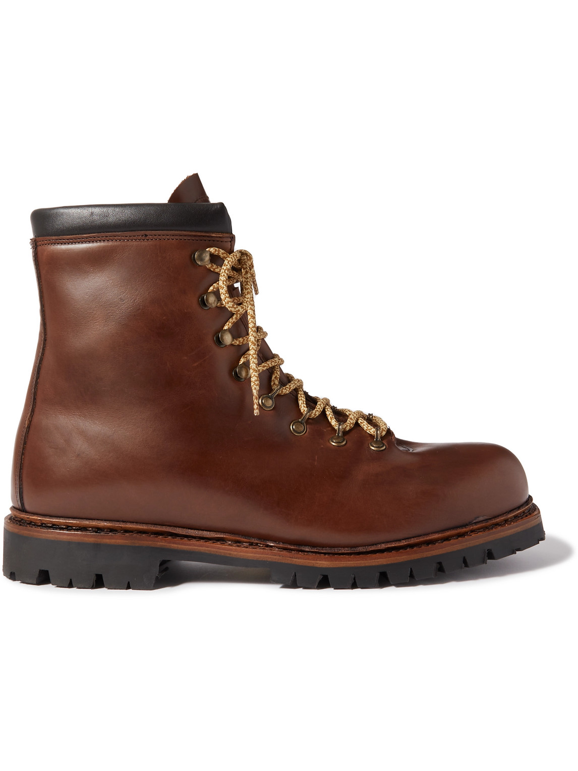 George Cleverley - Mountain Shearling-Lined Leather Boots - Men - Brown - UK 7