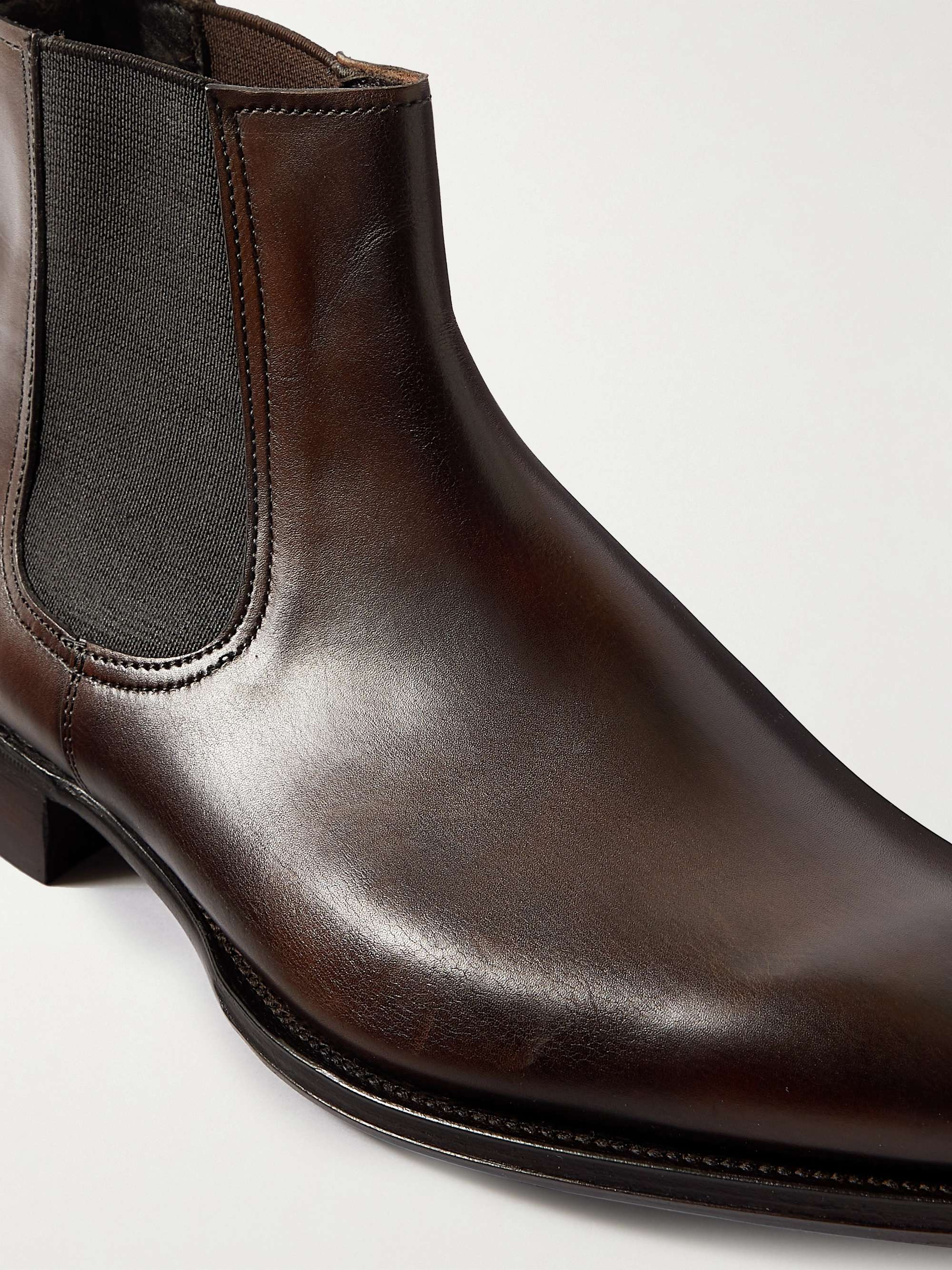 KINGSMAN + George Cleverley Jason Leather Chelsea Boots
